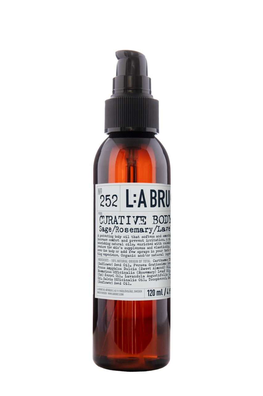 No 252 Body Oil / Körperöl: Salbei, Rosmarin + Lavendel, 120ml