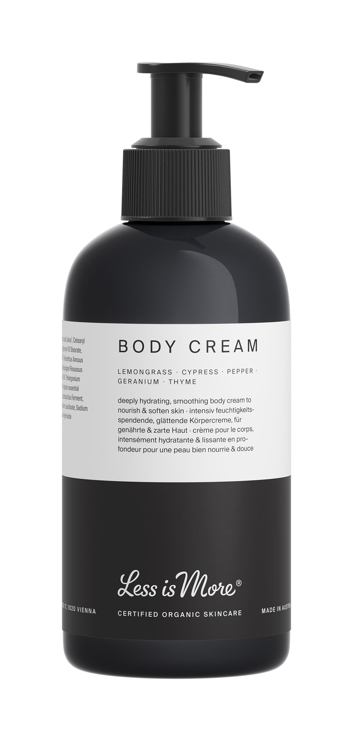 Body Cream Lemongrass / Körpercreme Zitronengras, 250ml