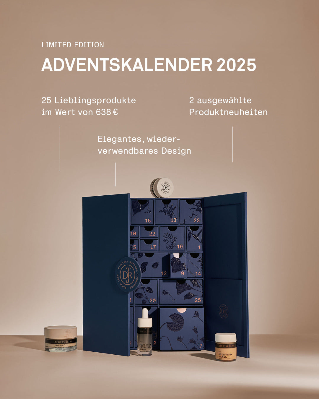 Adventskalender 2025 -  Produkte im Wert von 638 €