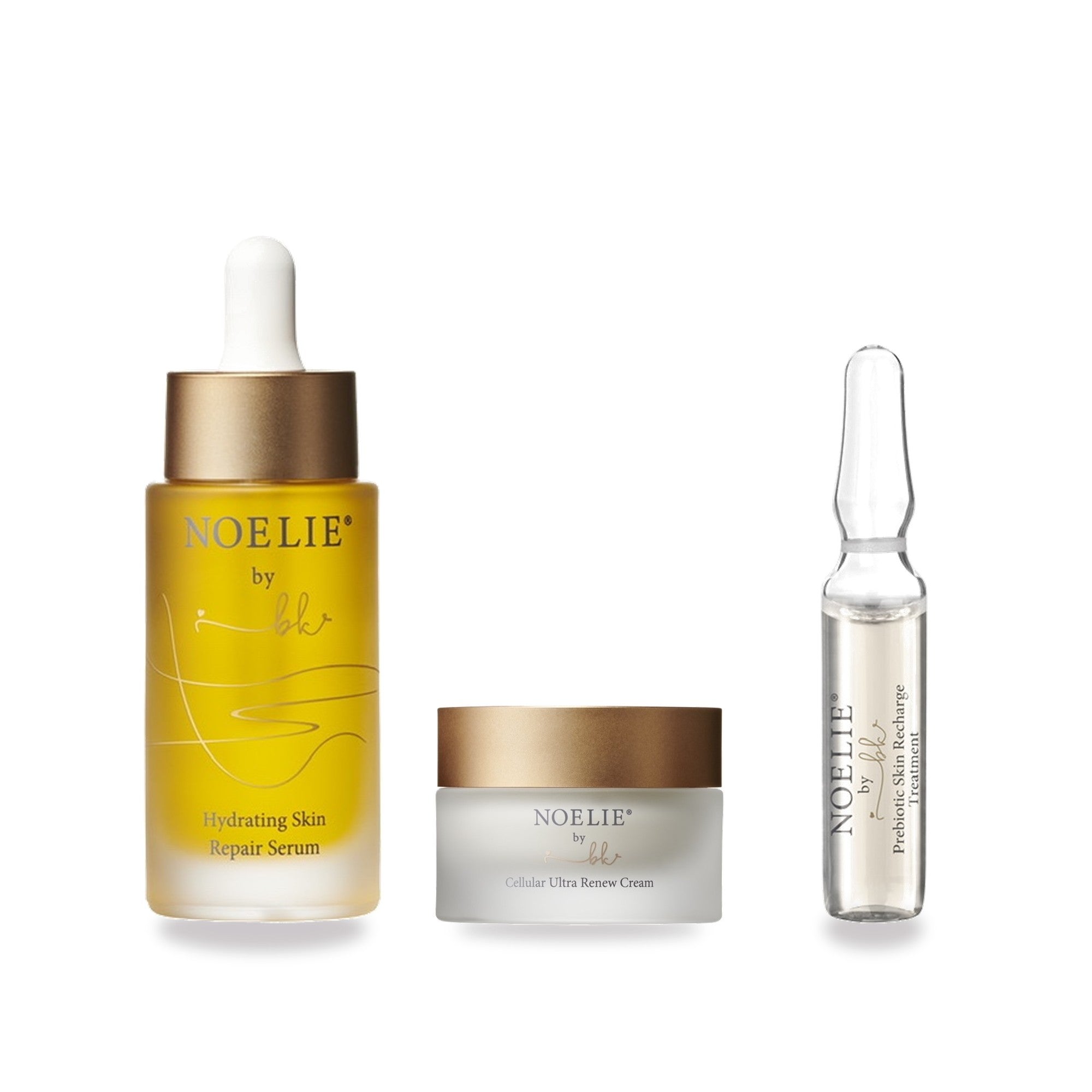 NOELIE Repair-Set: Hydrating Skin Repair Serum & Cellular Ultra Renew Cream mit gratis Prebiotic-Ampullenkur