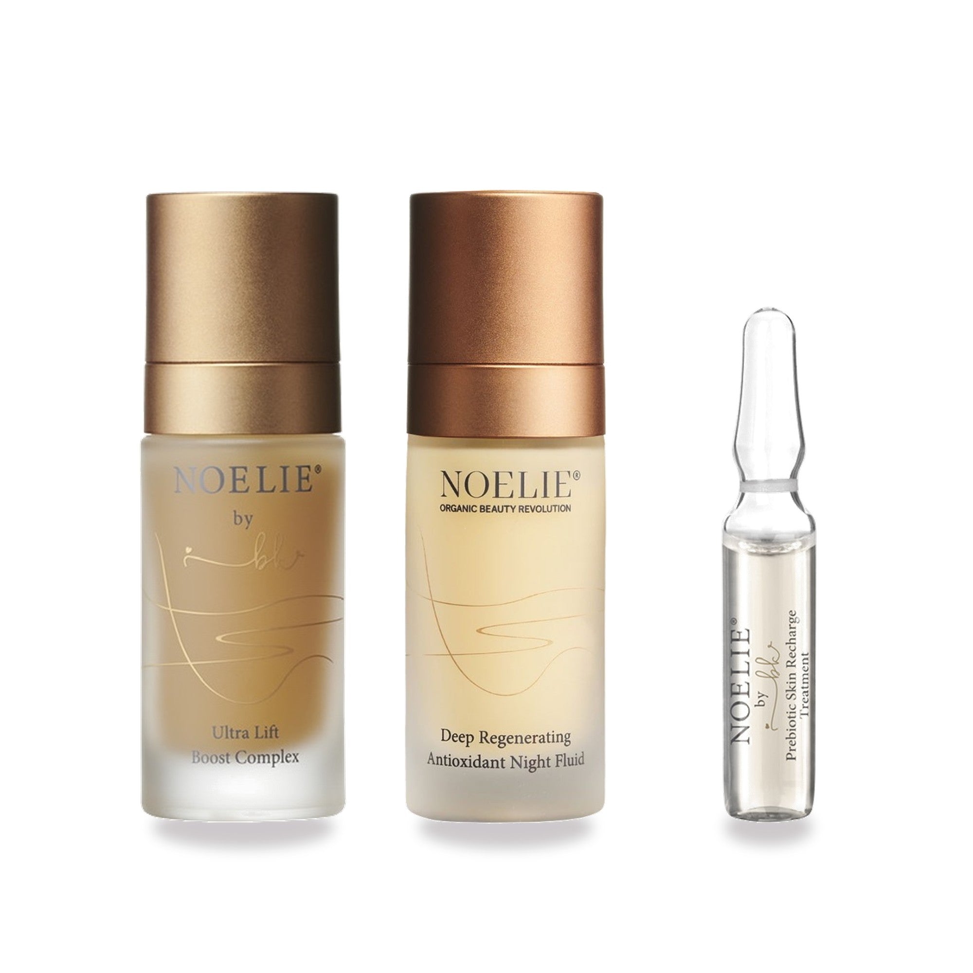 NOELIE Anti-Aging-Set: Ultra Lift Boost Complex & Deep Regenerating Night Fluid mit gratis Prebiotic-Ampullenkur