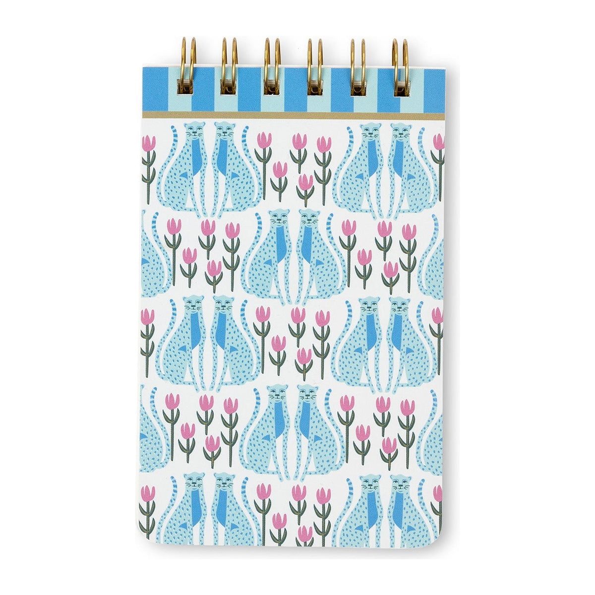 Designworks Ink A Dopo Notizblock Blue Cheetahs, DIN A6 – Packshot