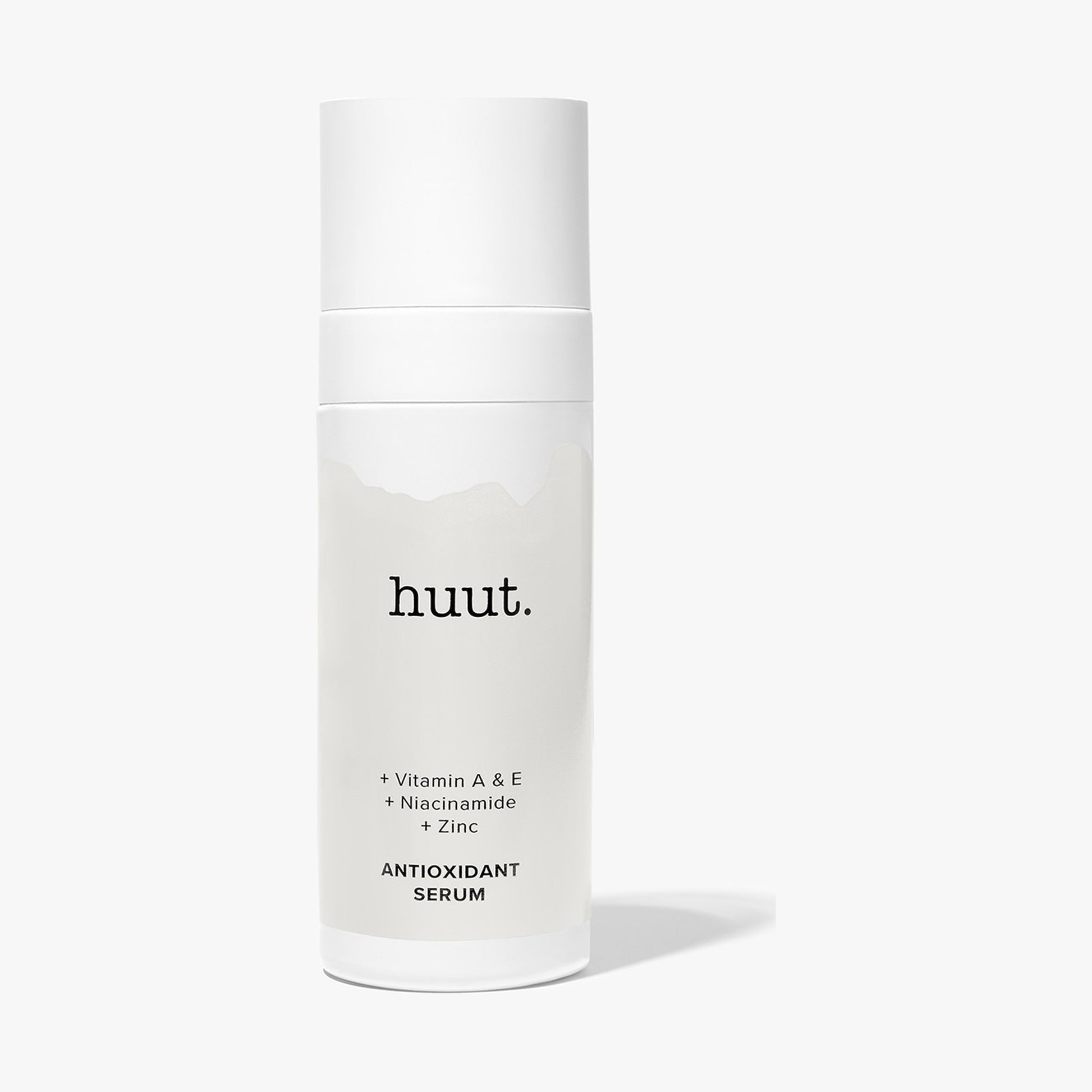Antioxidant Serum Vitamin A & E von huut., Packshot der Pumpflasche vor weißem Hintergrund