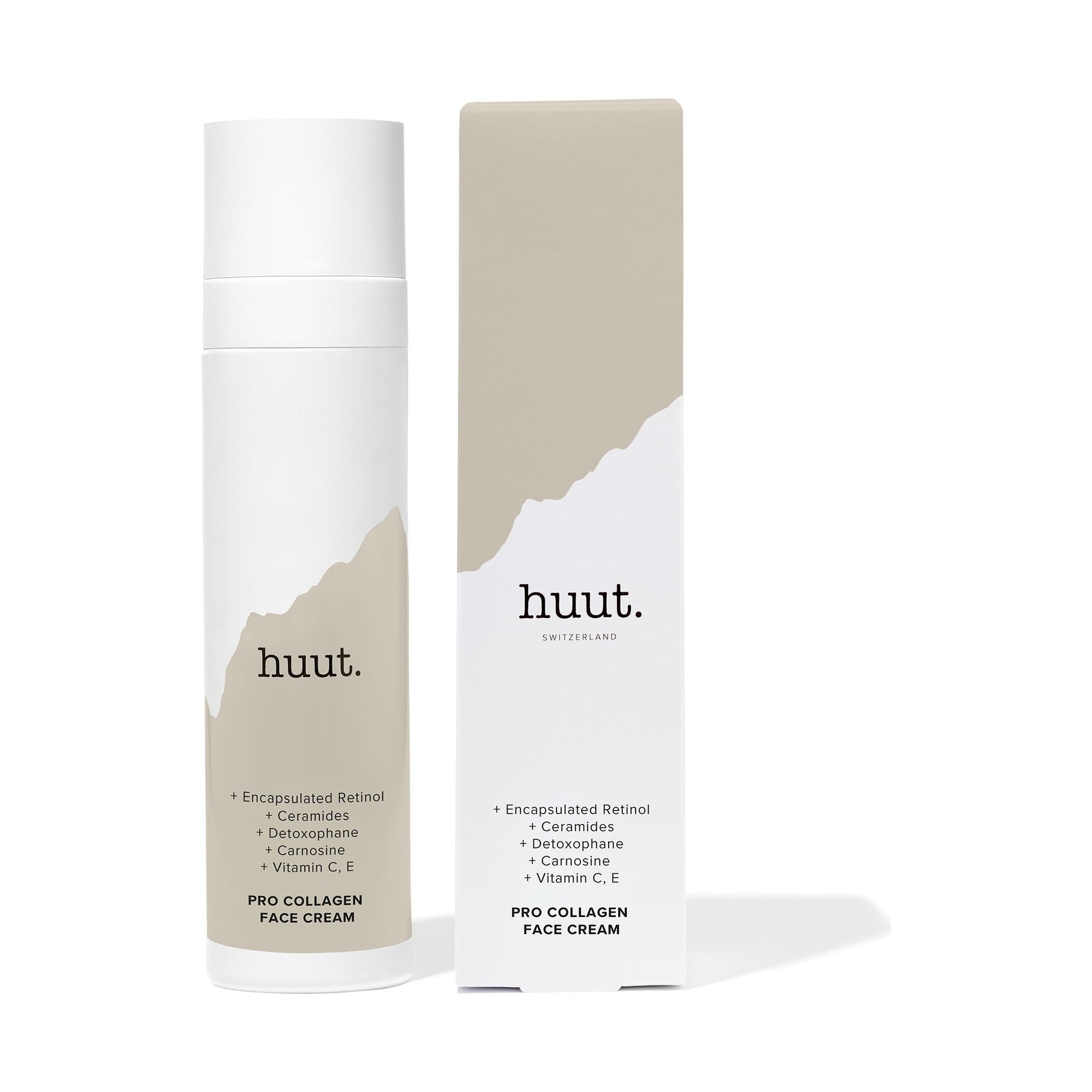 Pro Collagen Face Cream von huut. mit Faltschachtel