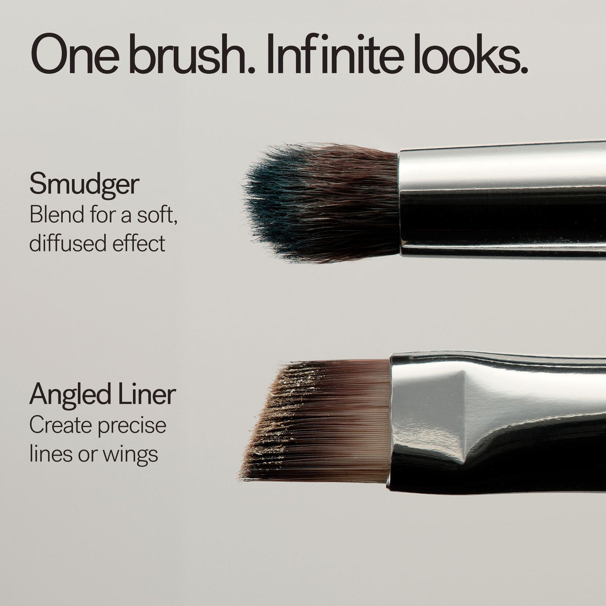ILIA Beauty Angled Line + Smudge Brush – Smudger- und abgeschrägte Seite