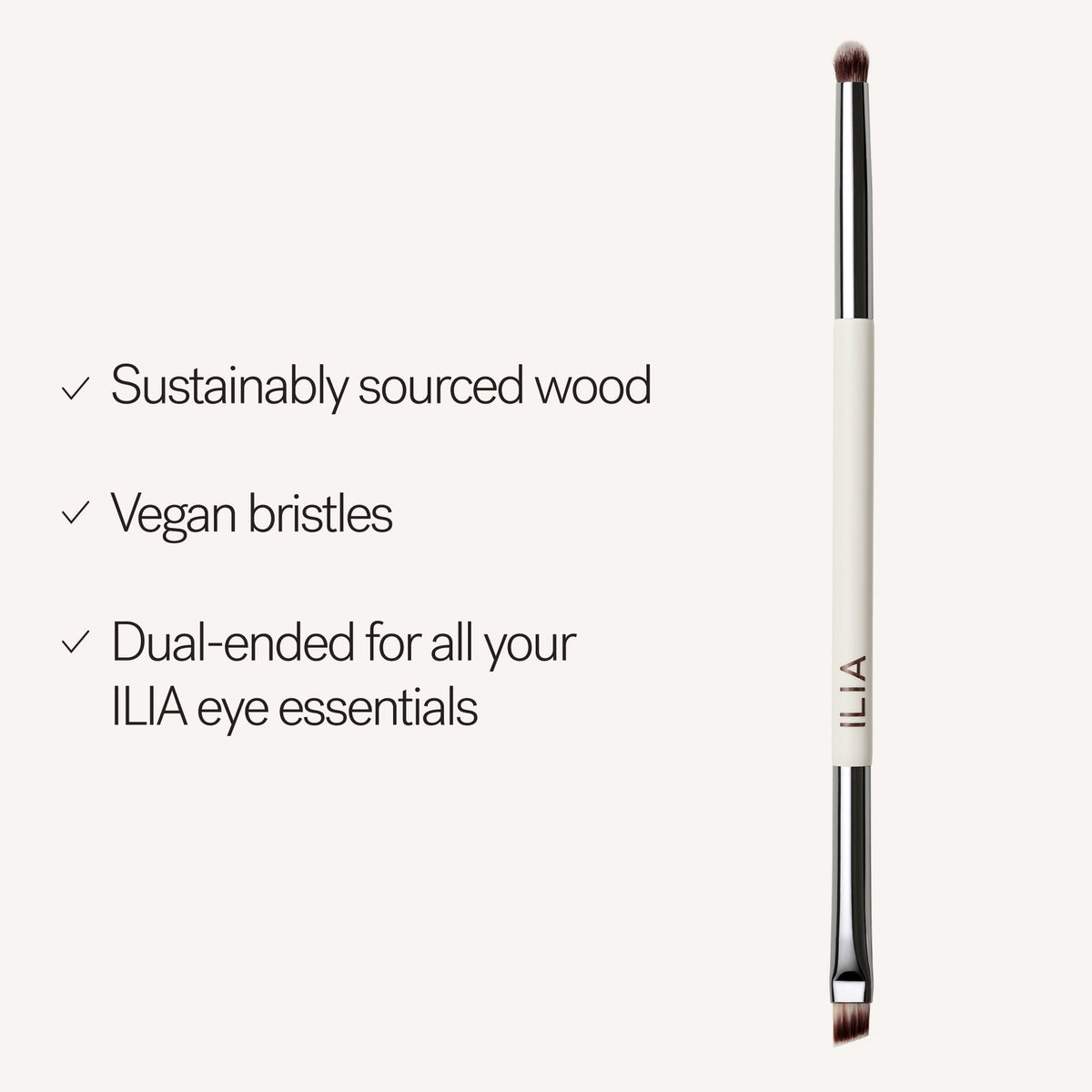 ILIA Beauty Angled Line + Smudge Brush – Details