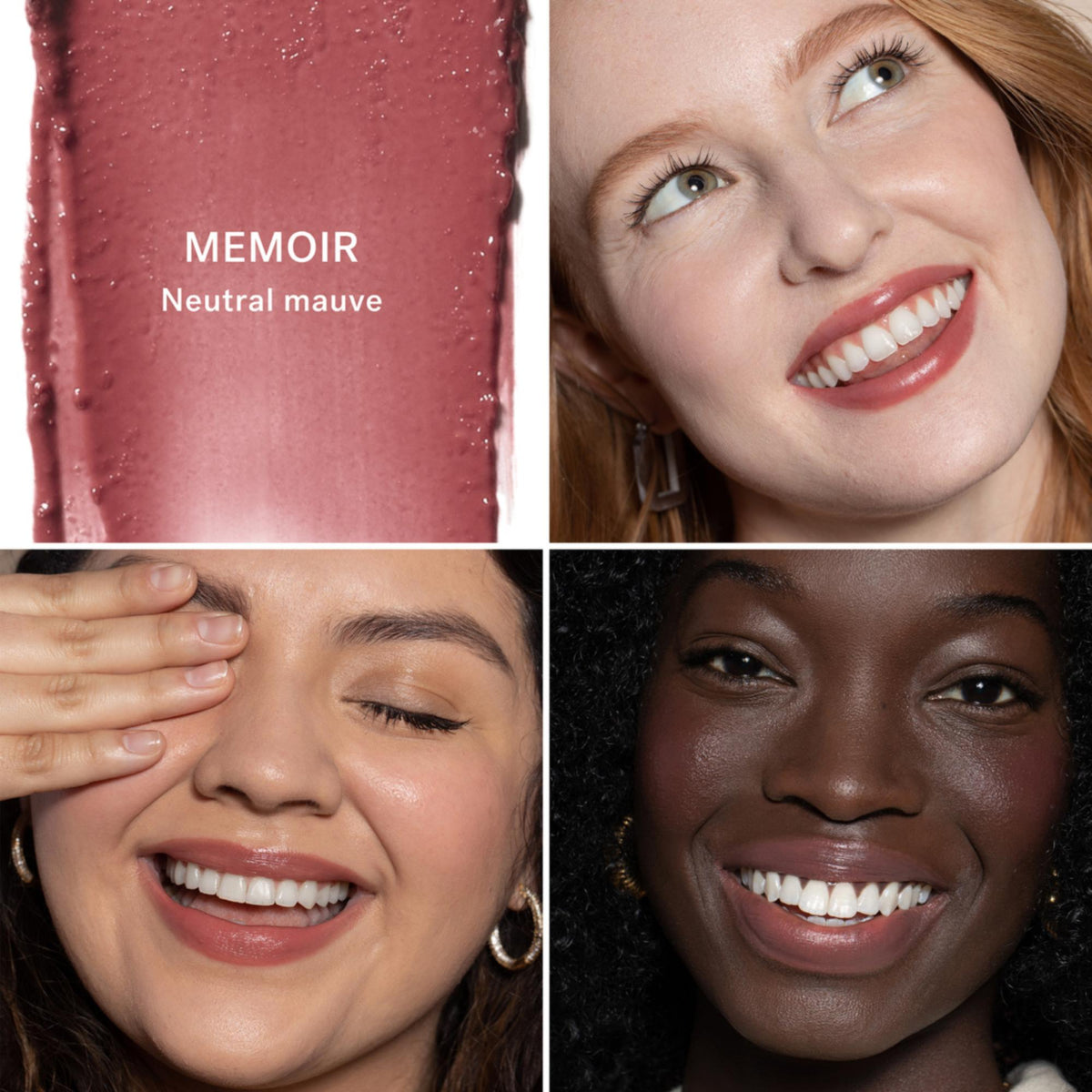 ILIA Beauty Balmy Tint Hydrating Lip Balm - Memoir, 4.4g – Farbton Memoir an vier Modellen