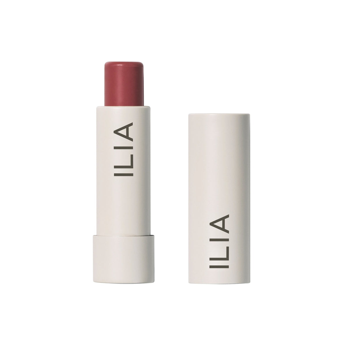 ILIA Beauty Balmy Tint Hydrating Lip Balm - Runaway, 4.4g – Lippenbalsam mit abgenommener Kappe