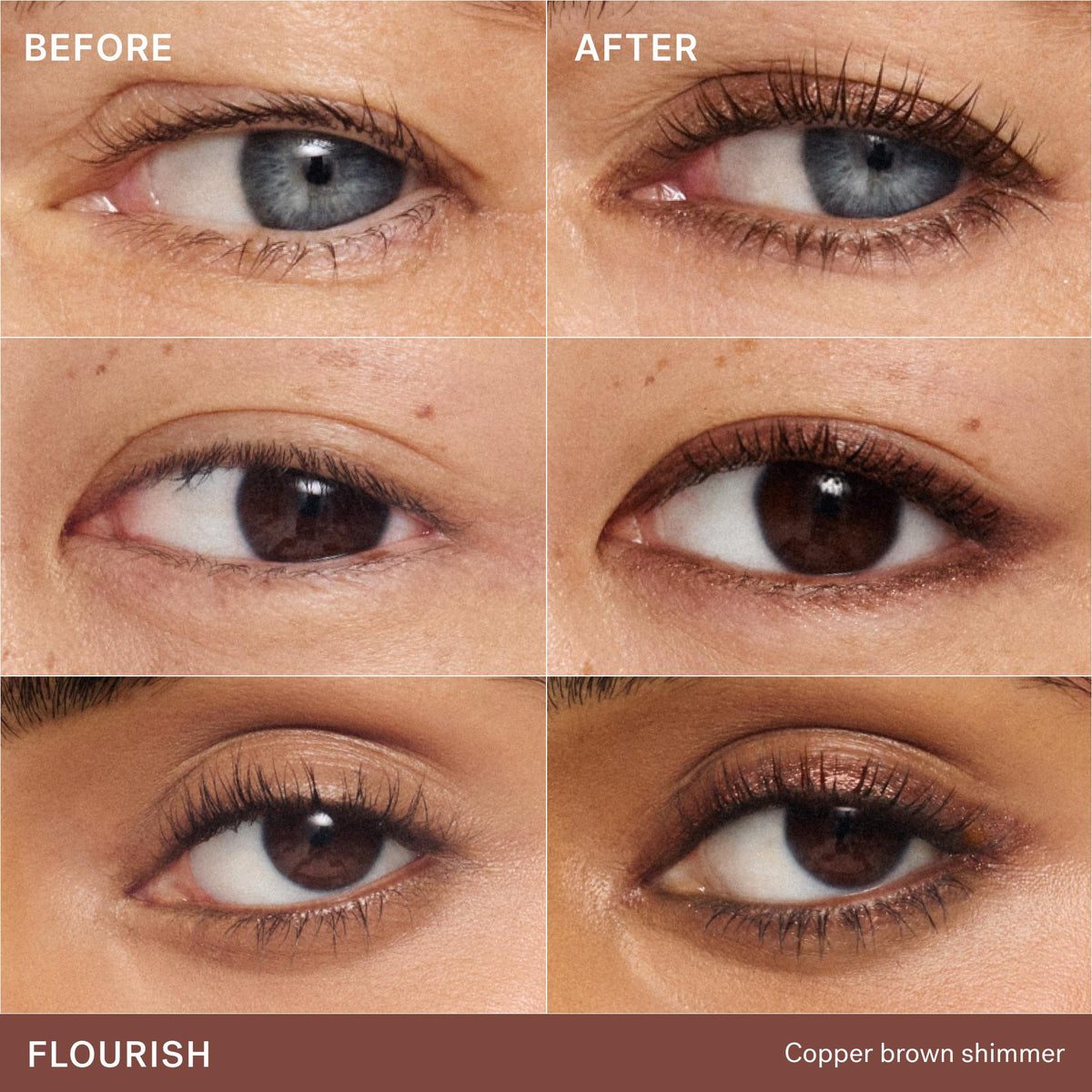 ILIA Beauty Thru Line Waterproof Eyeliner Flourish – vorher und nachher