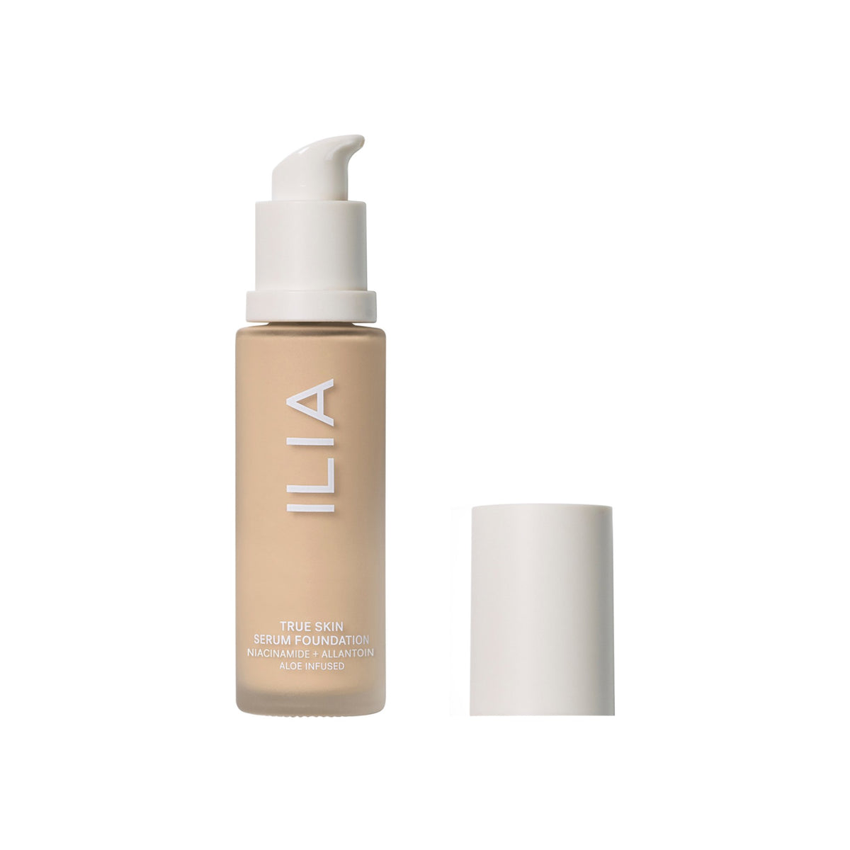 ILIA Beauty True Serum Foundation – SF2 Tavarua, 30ml – Pumpflasche mit abgenommener Kappe