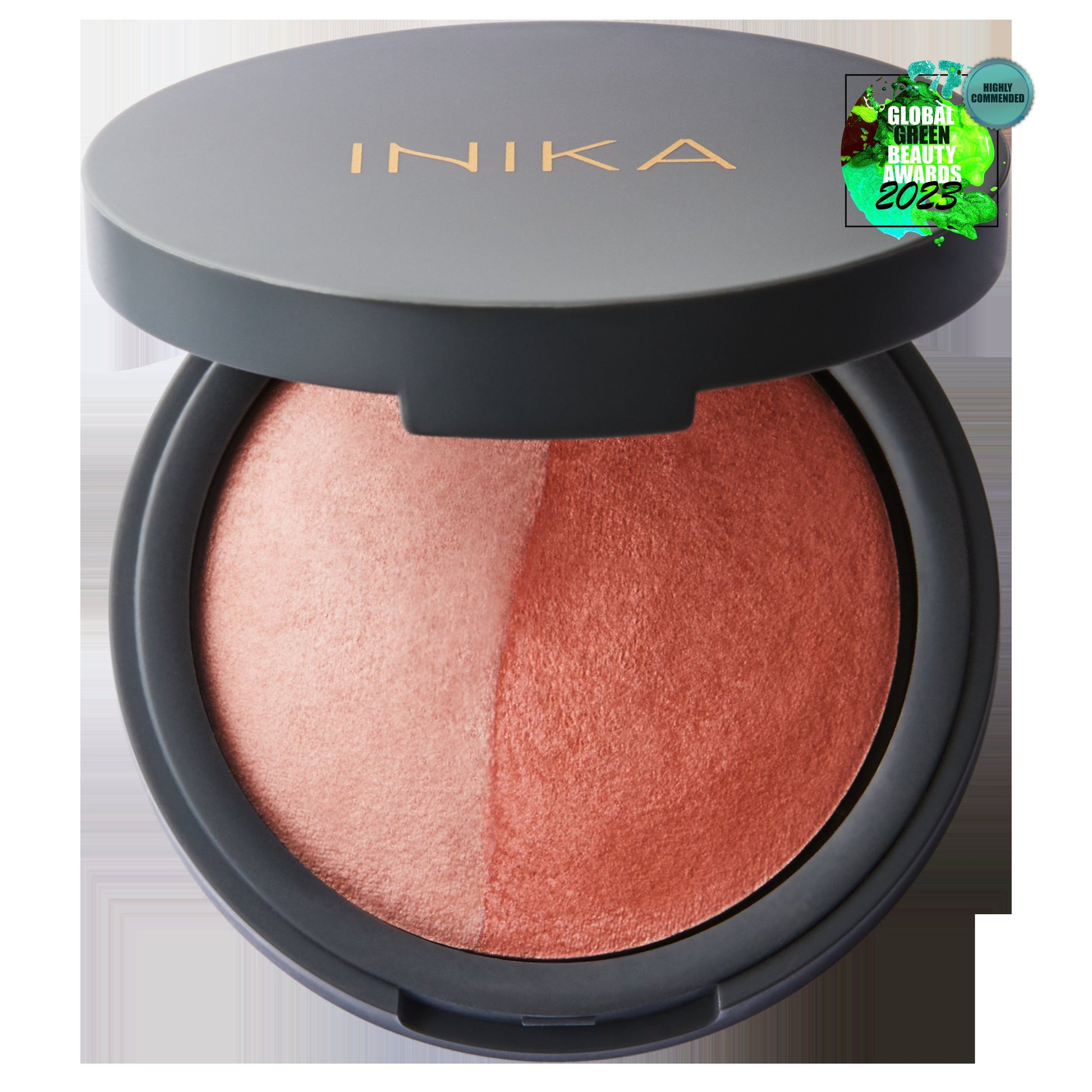 INIKA Organic Baked Mineral Blush Duo Burnt Peach / Gebrannter Pfirsich