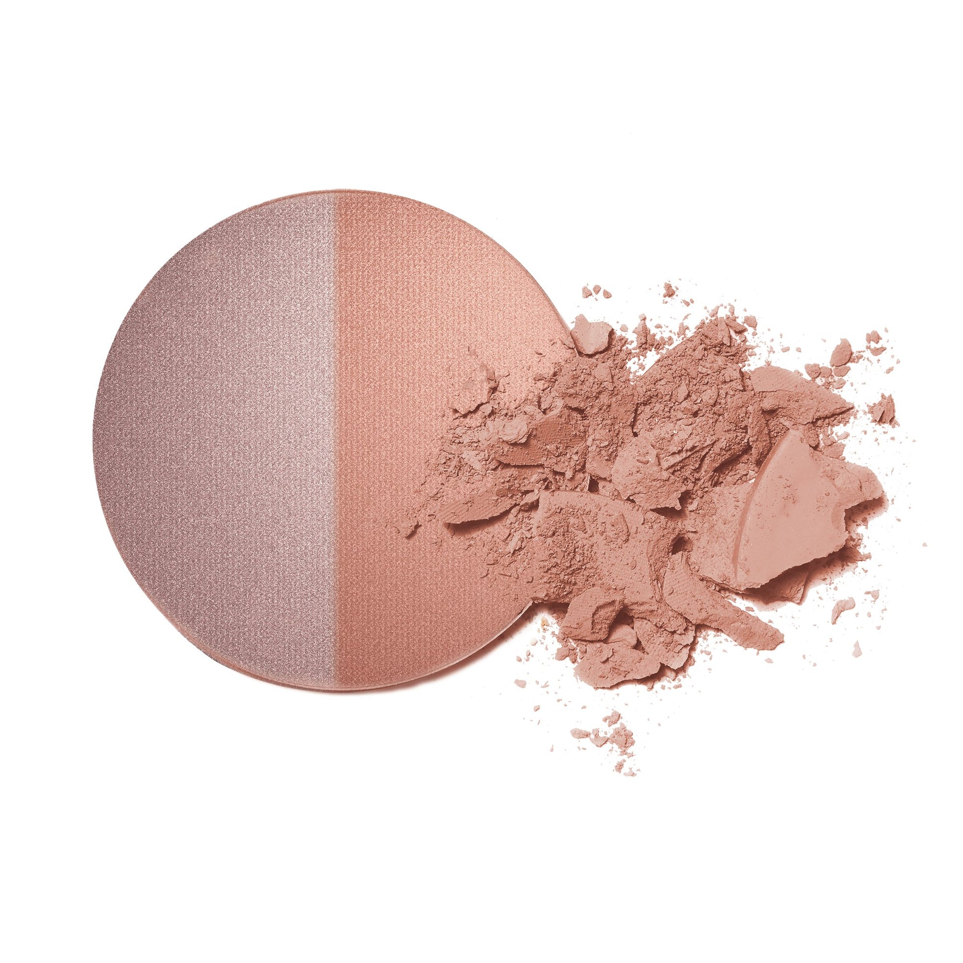 INIKA Organic Baked Mineral Blush Duo Pink Tickle Swatch