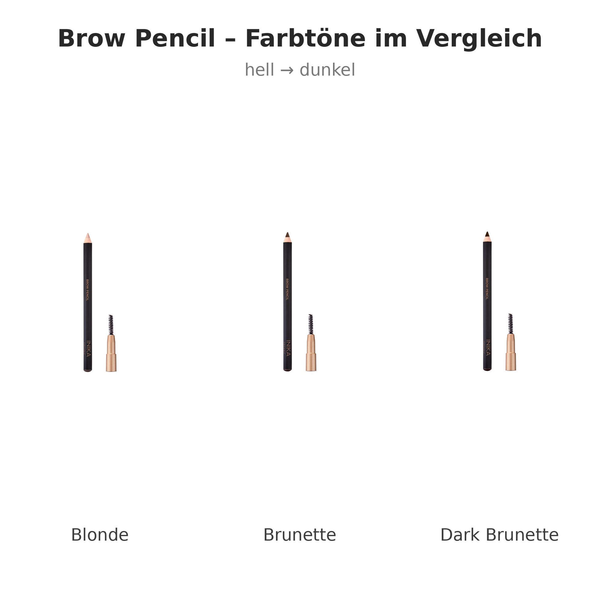 INIKA Organic Brow Pencil Farbtöne