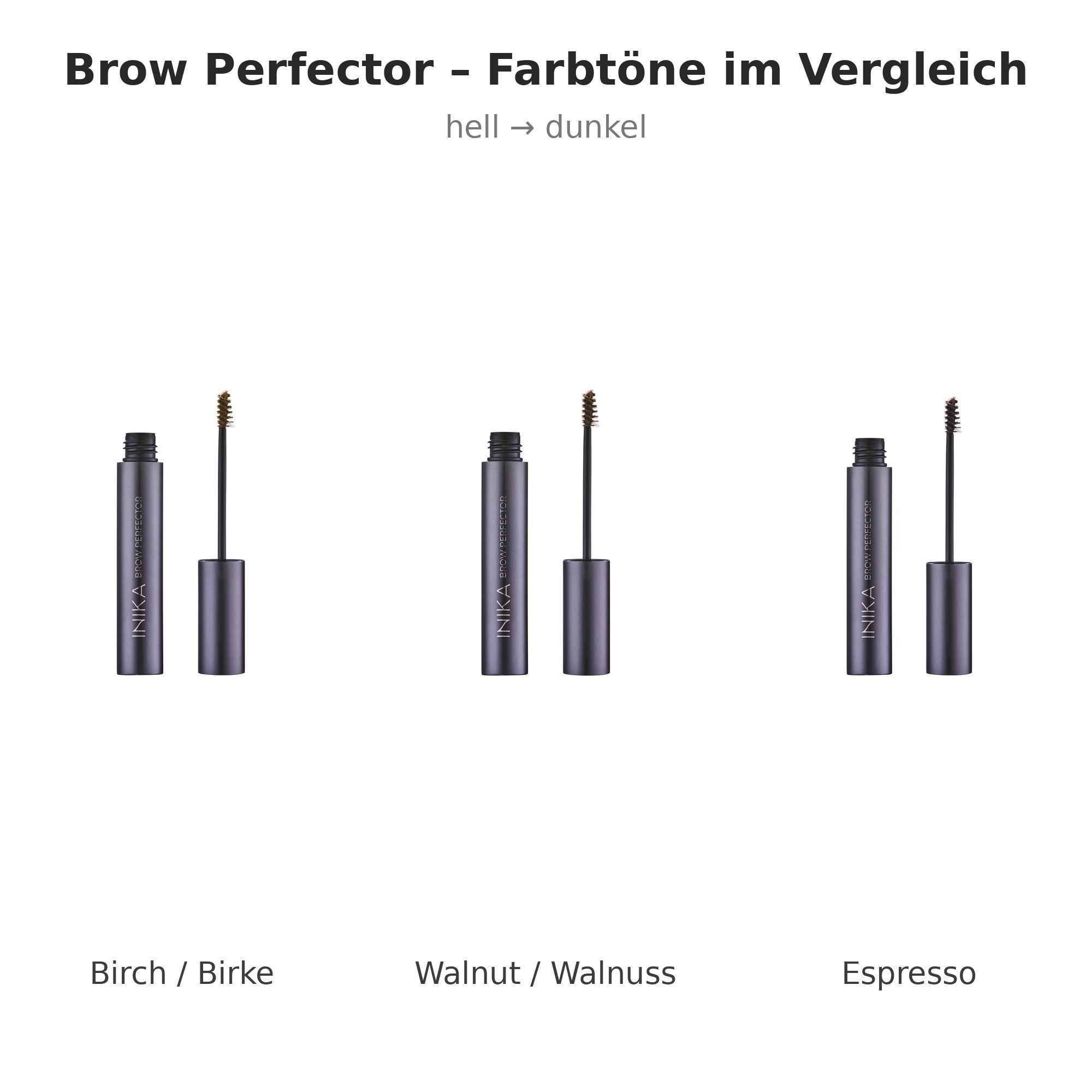 INIKA Organic Brow Perfector Farbtöne