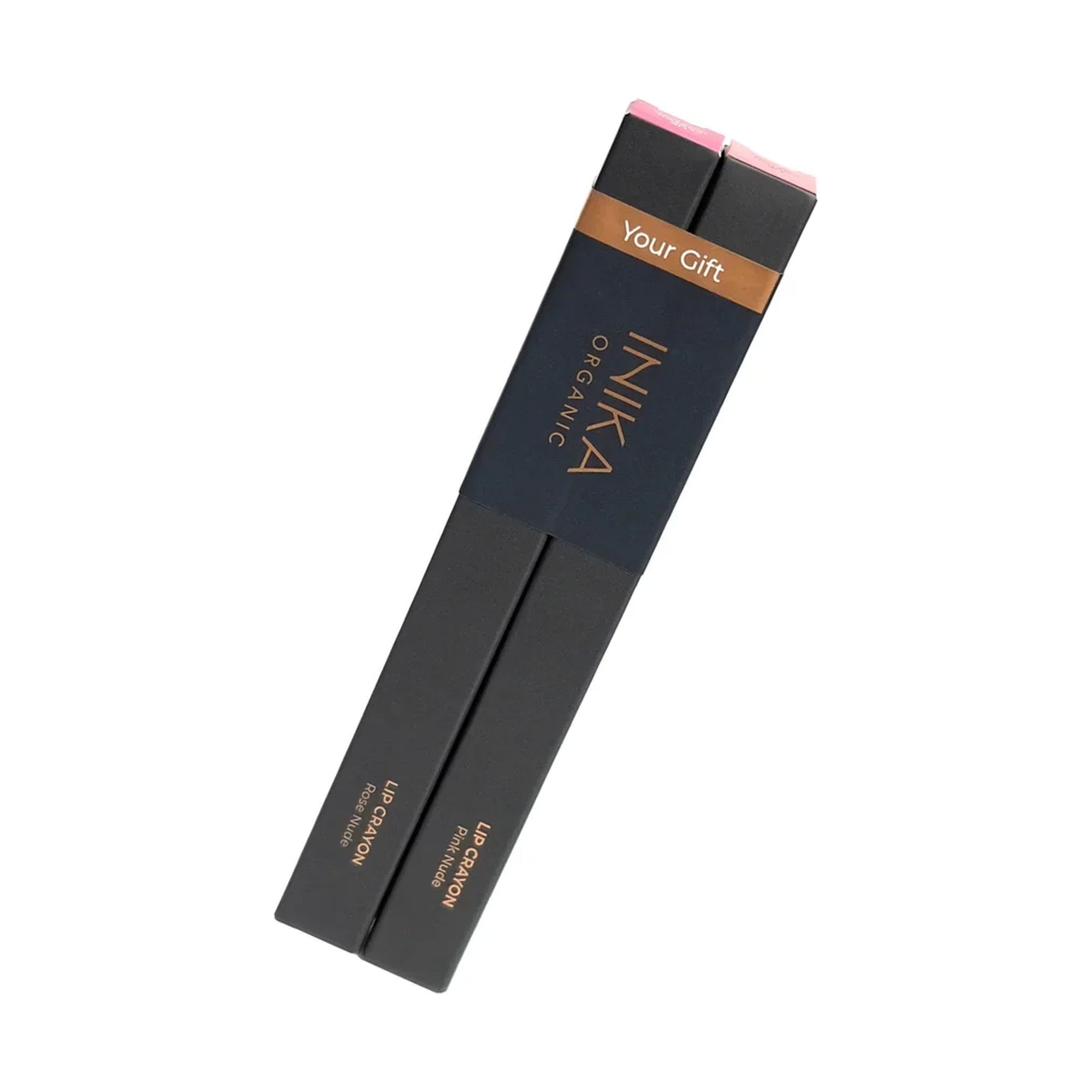 INIKA Organic Lip Crayon Duo Geschenk Rose Nude & Pink Nude