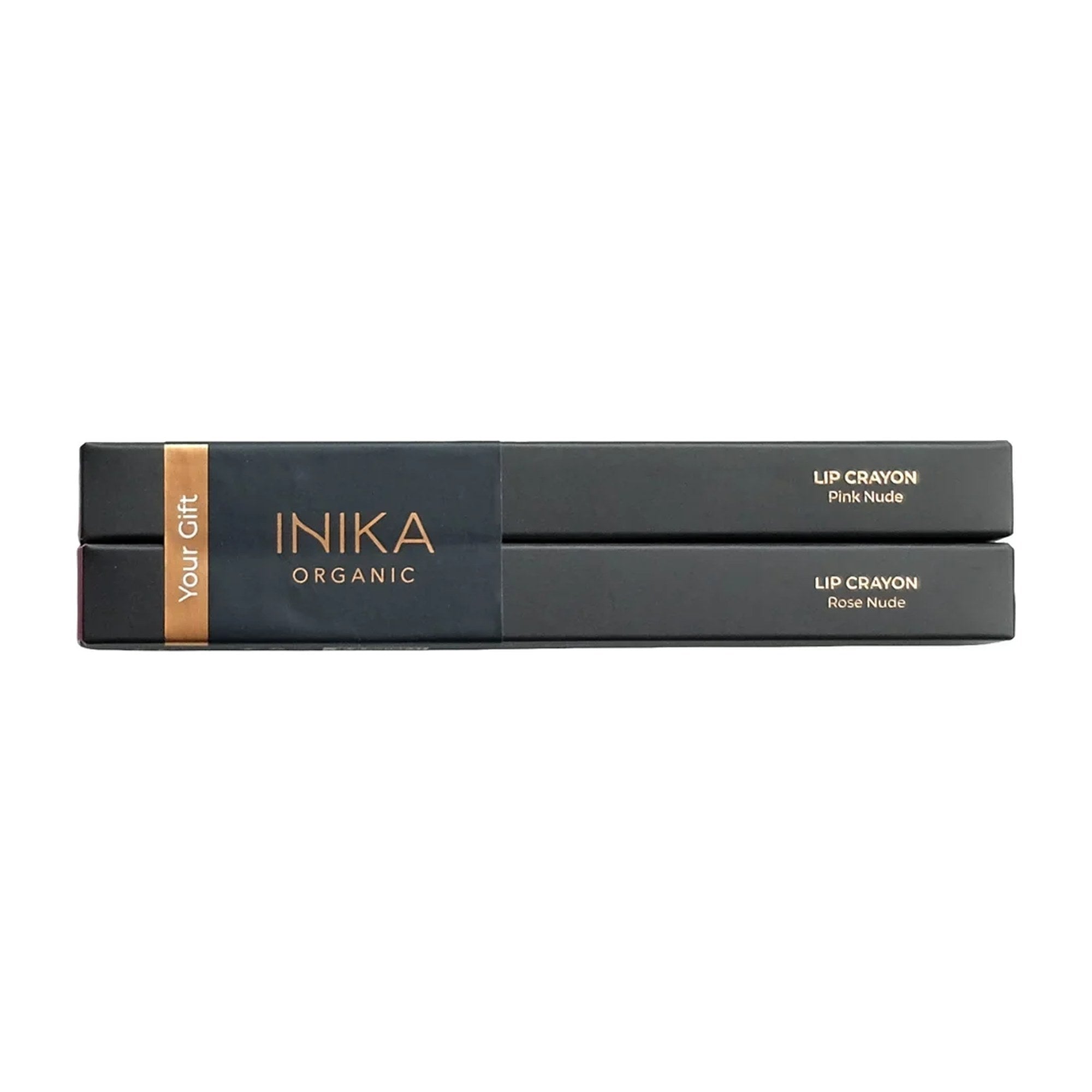INIKA Organic Lip Crayon Duo Geschenk Rose Nude & Pink Nude