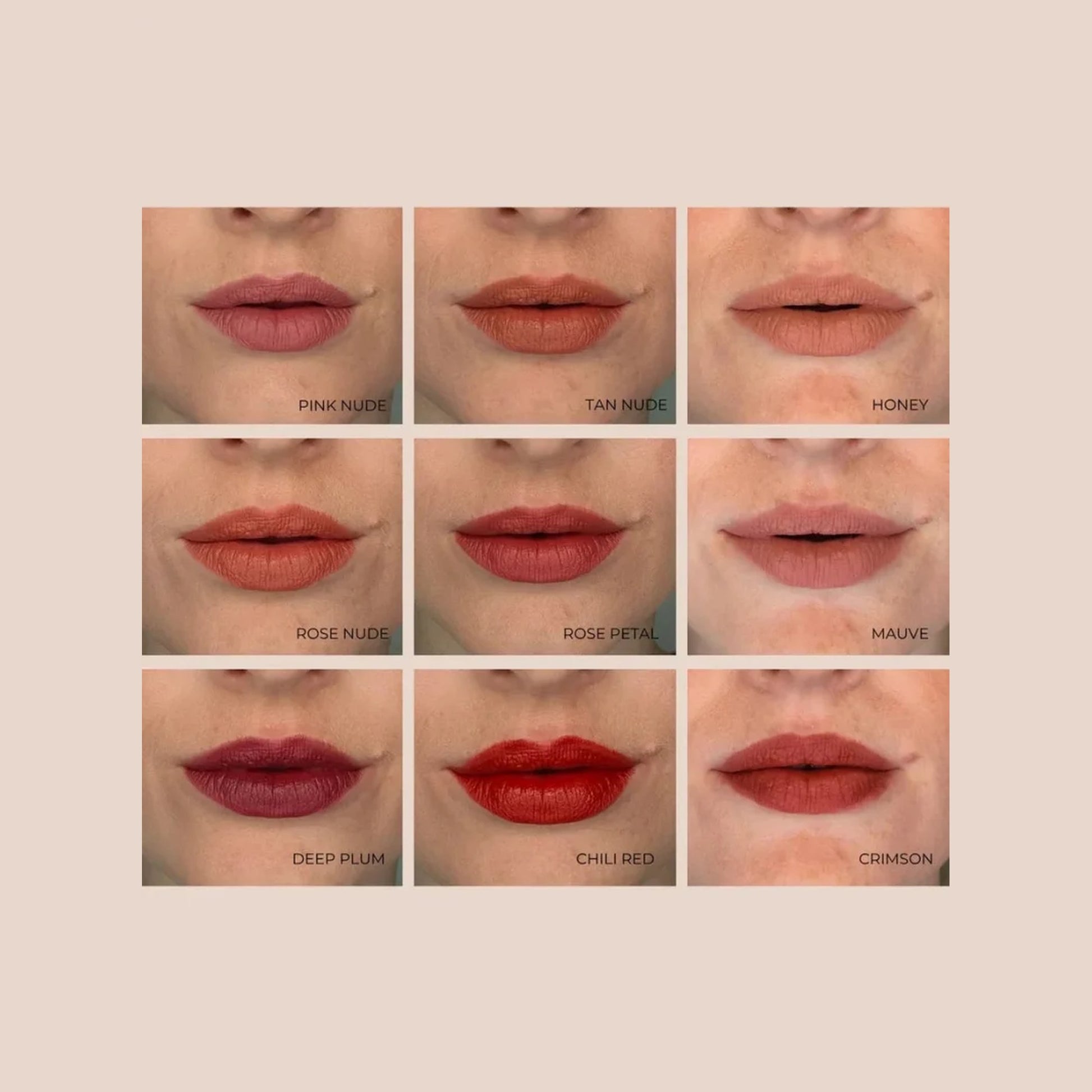 INIKA Organic Lip Crayon Duo Geschenk Rose Nude & Pink Nude