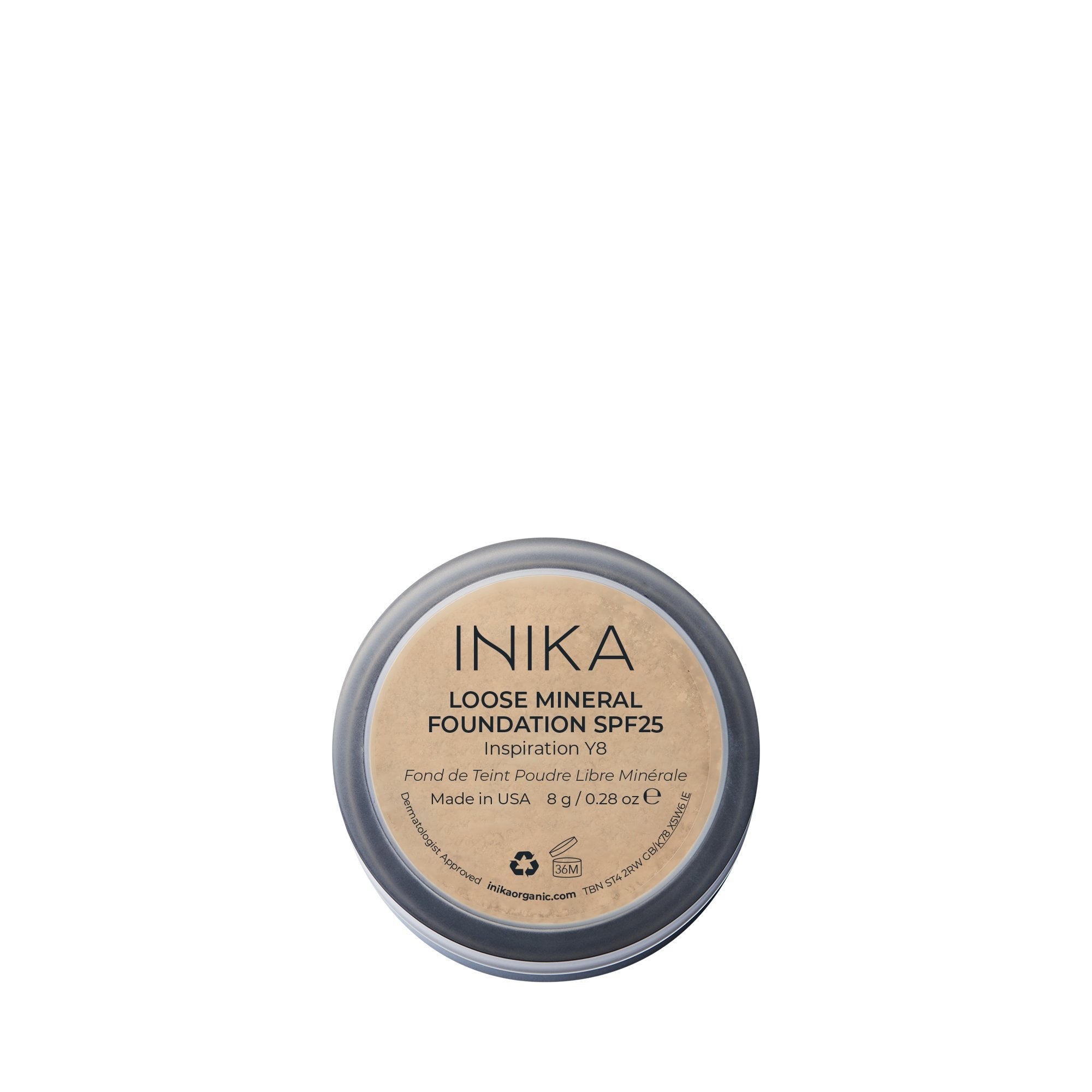 INIKA Organic Loose Mineral Foundation SPF25 Inspiration Rückseite
