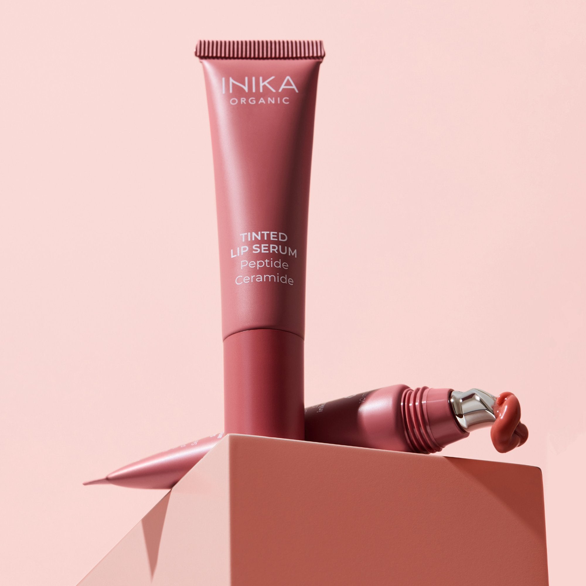 INIKA Organic Tinted Lip Serum Peony / Pfingstrose