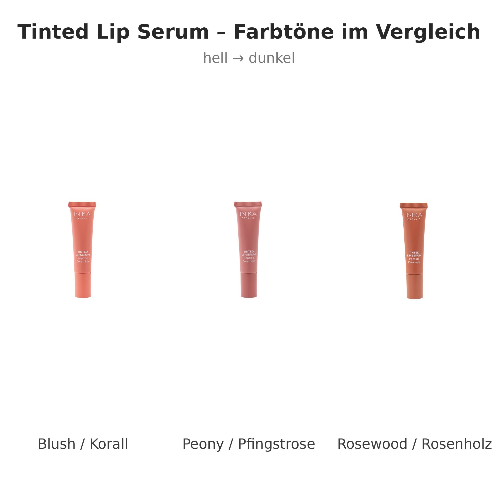 INIKA Organic Tinted Lip Serum Farbtöne