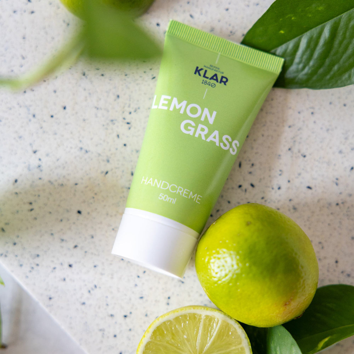 KLAR Handcreme Lemongrass – Tube mit Limette