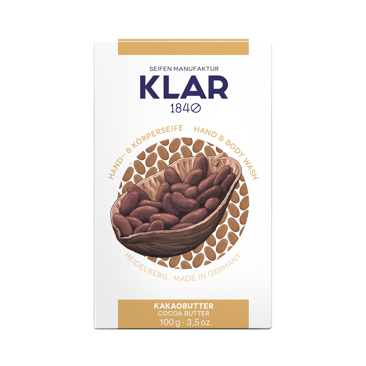 KLAR Kakaobutterseife – Verpackung