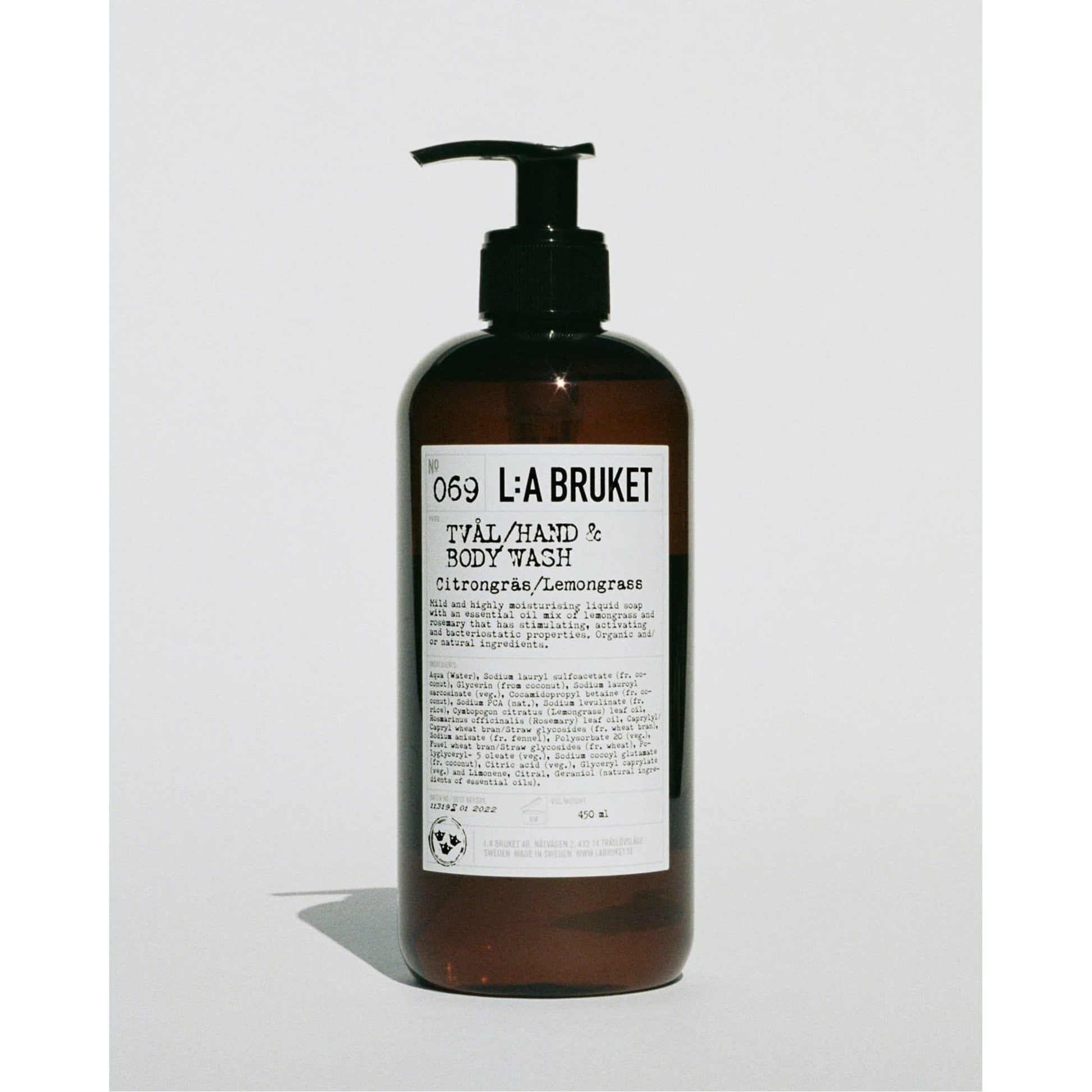 L:A BRUKET No 069 Hand & Body Wash Lemongrass