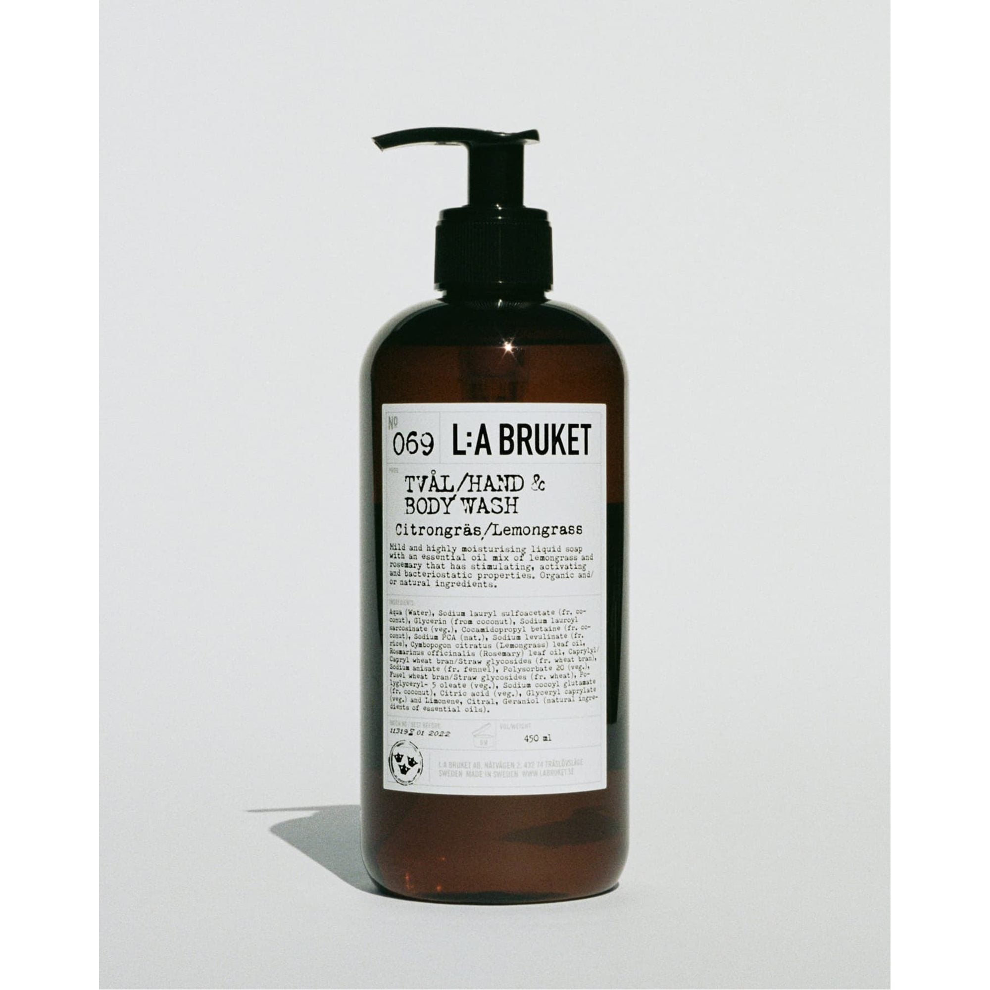 L:A BRUKET No 069 Hand & Body Wash Lemongrass