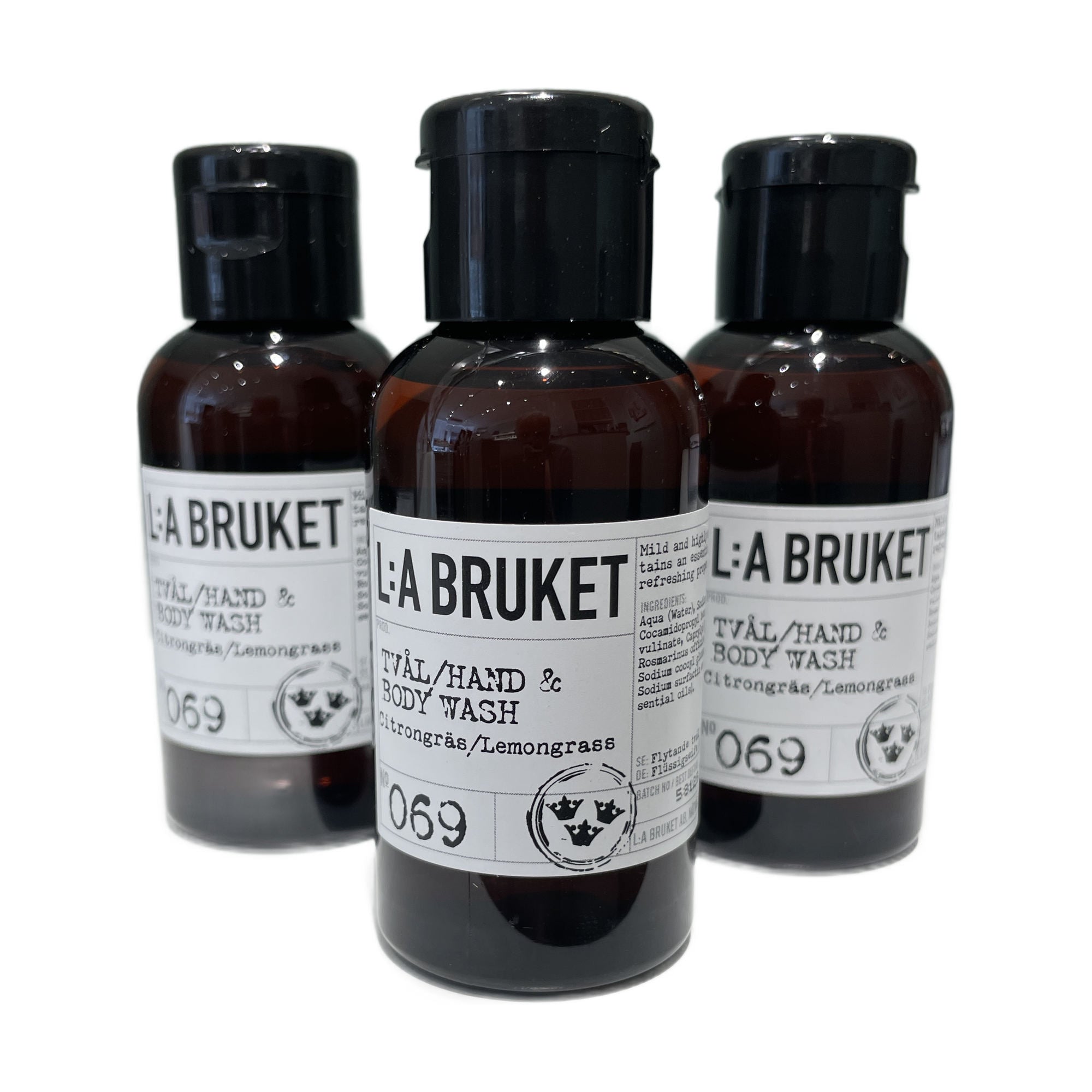 L:A BRUKET No 069 Hand & Body Wash Lemongrass 55ml