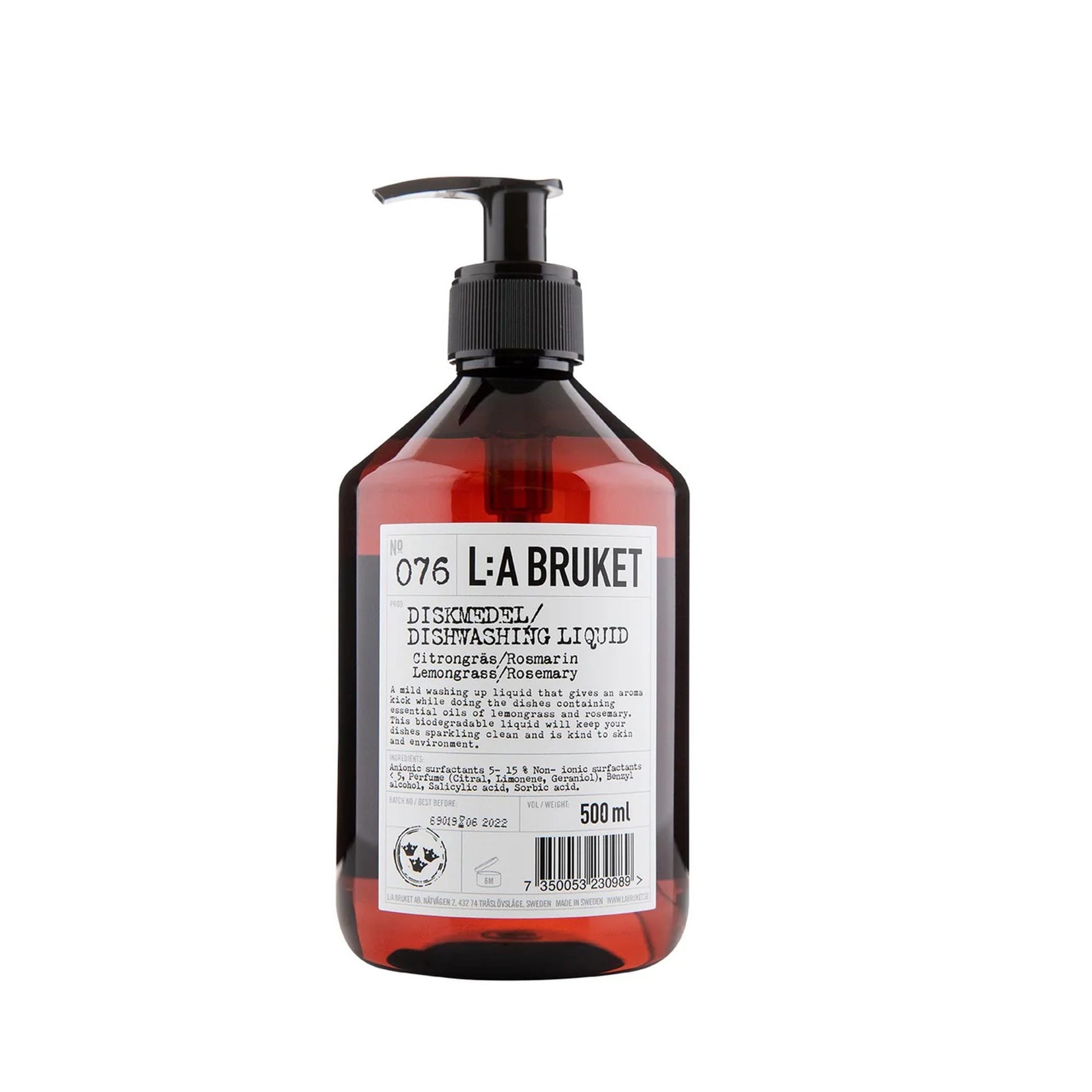 L:A BRUKET No 076 Dishwashing Liquid / Geschirrspülmittel - Lemongrass