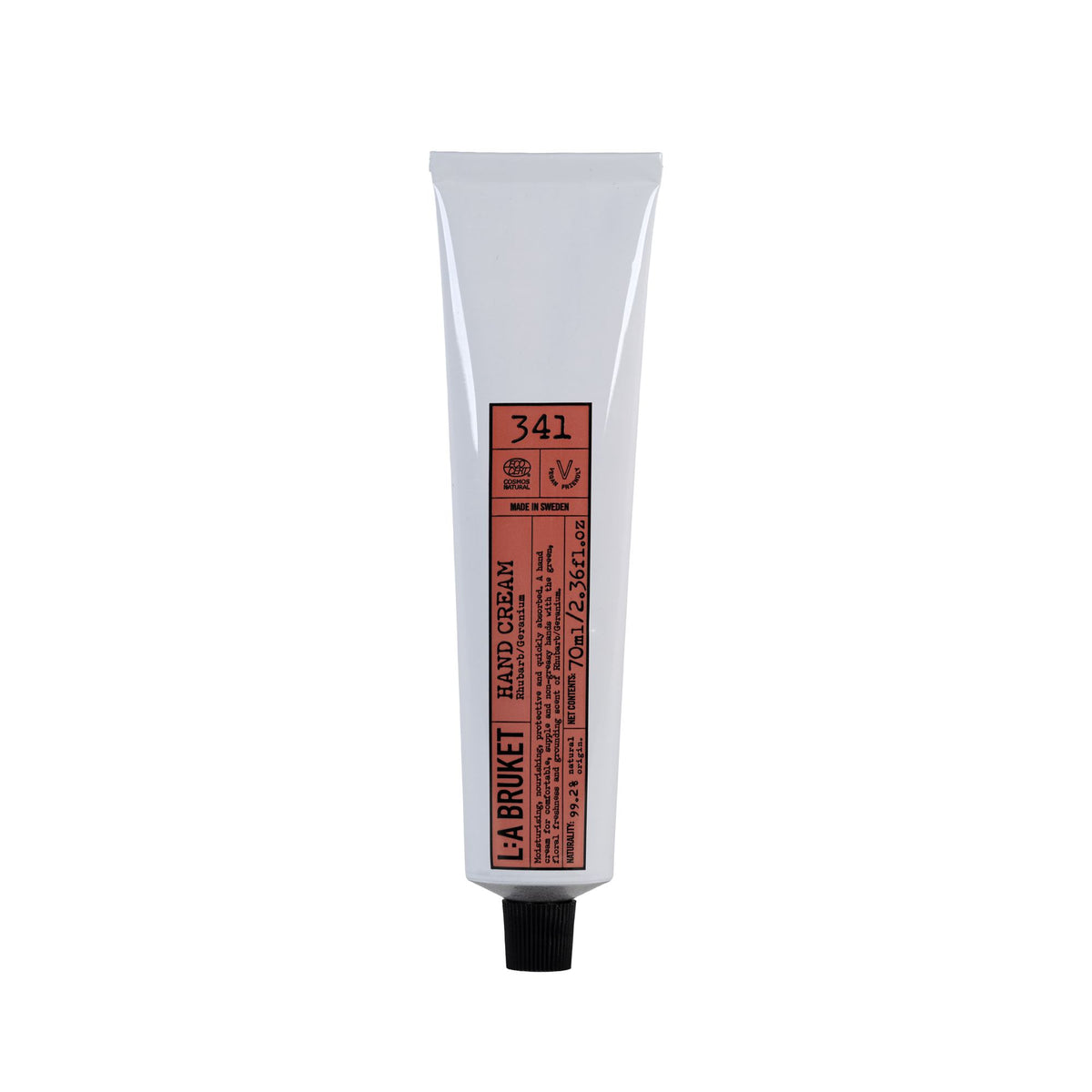 L:A BRUKET No 341 Hand Cream Rhubarb / Geranium 70ml
