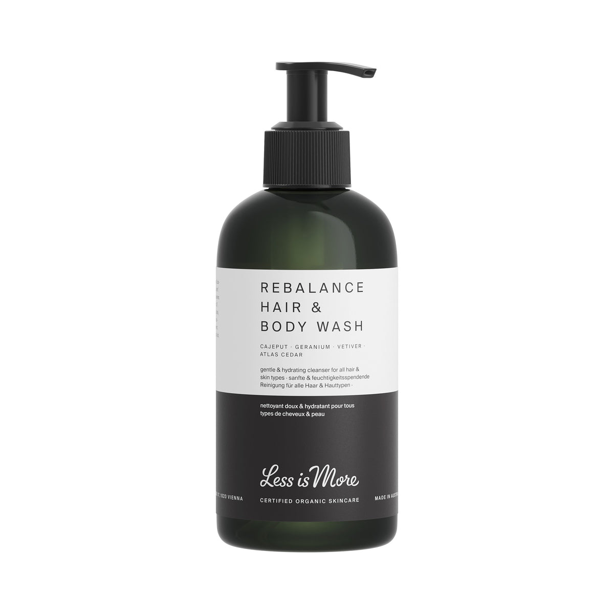 Less is More Rebalance Hair & Body Wash 250 ml – rePET-Flasche mit Pumpspender