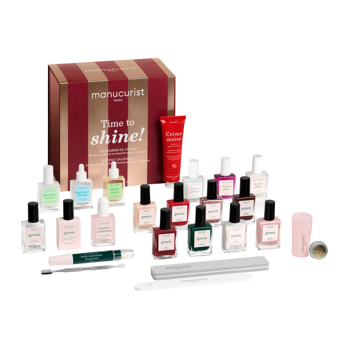 Manucurist Adventskalender 2026 Time to Shine! – Box mit allen 24 Produkten