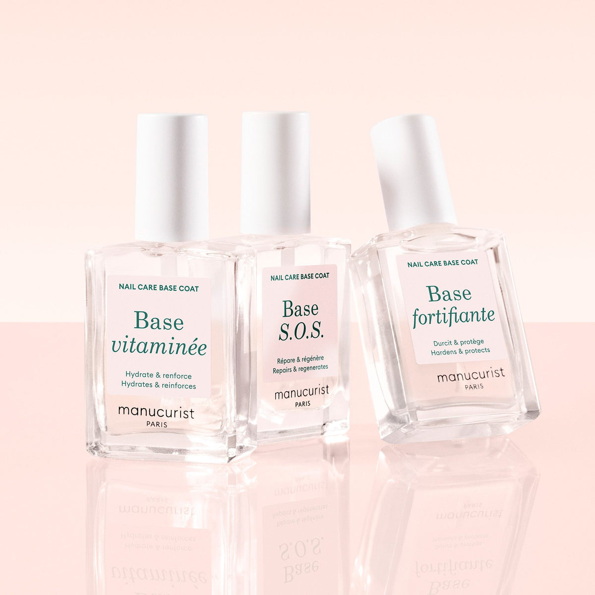 Manucurist Base SOS – Base Coat, 15ml – mit Base vitaminée und Base fortifiante