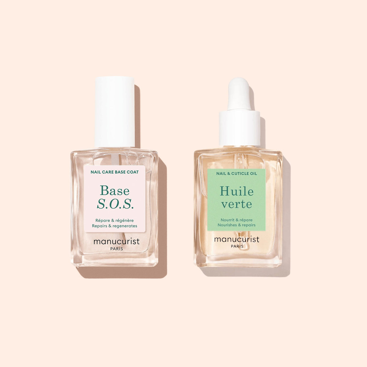 Manucurist Base SOS – Base Coat, 15ml – mit Huile verte