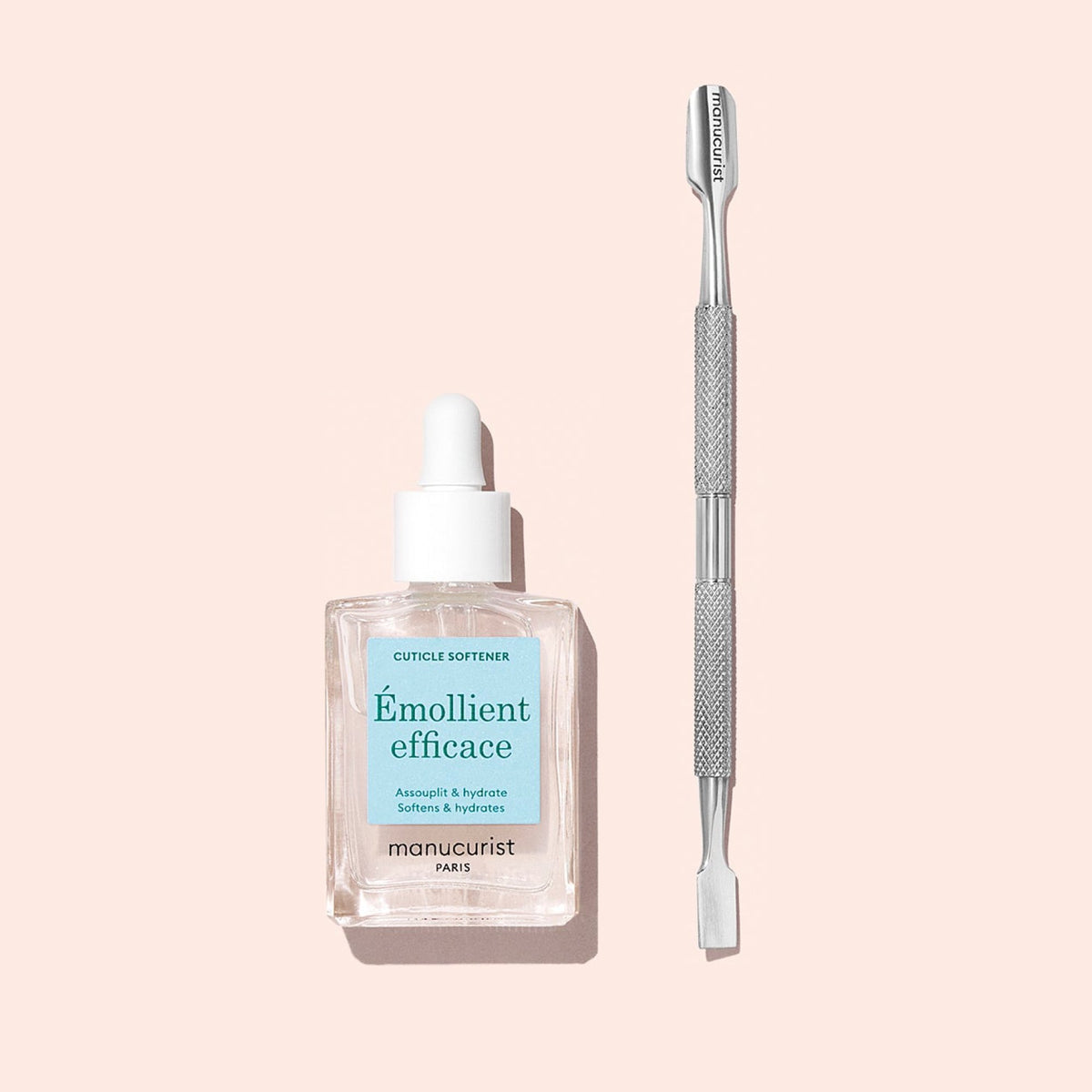 Manucurist Emollient efficace – Nagelhaut-Gel, 15ml – Flasche mit Hautschieber und Feile