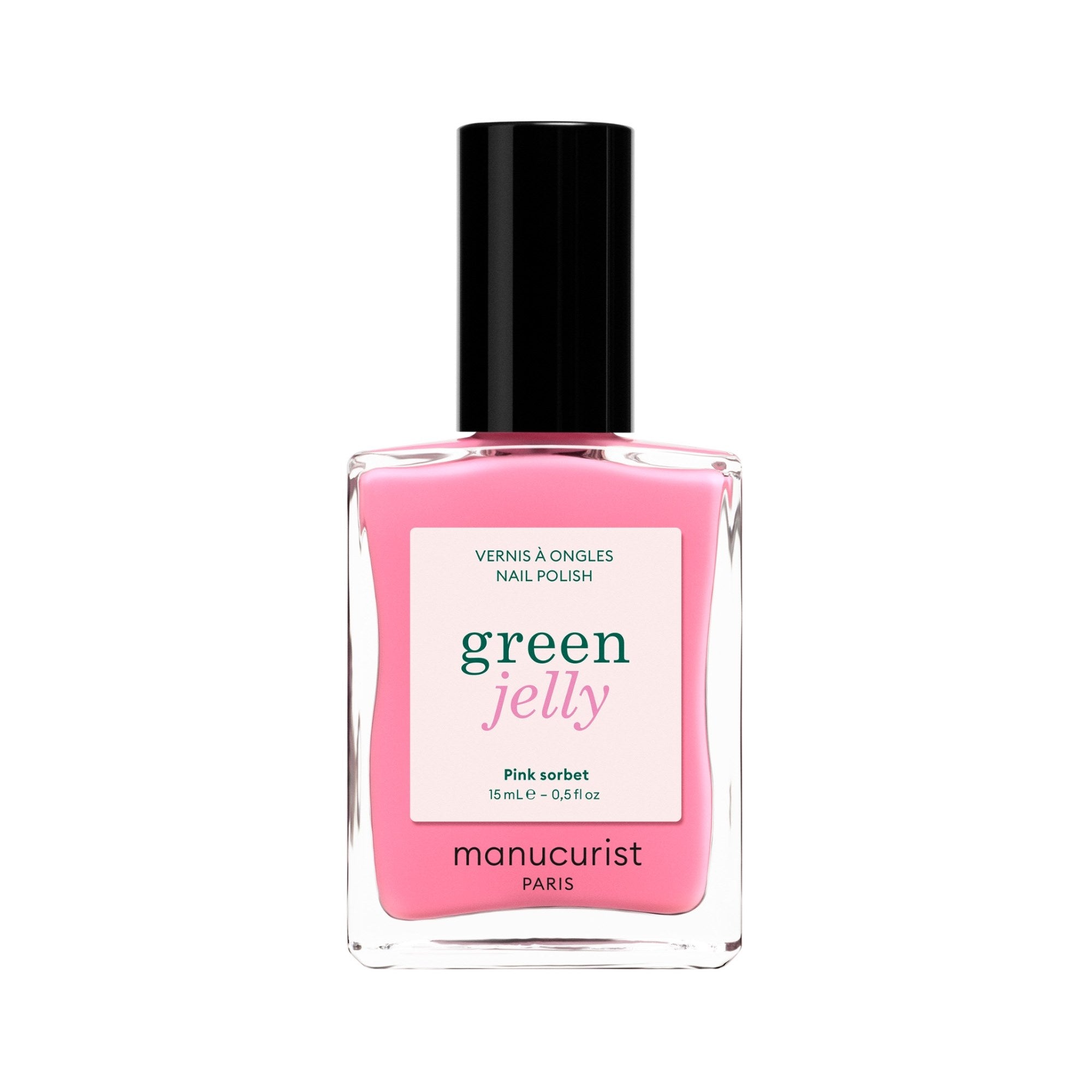 Manucurist Pink Sorbet Jelly Nagellack 15ml, Flakon der Serie green jelly in Rosa