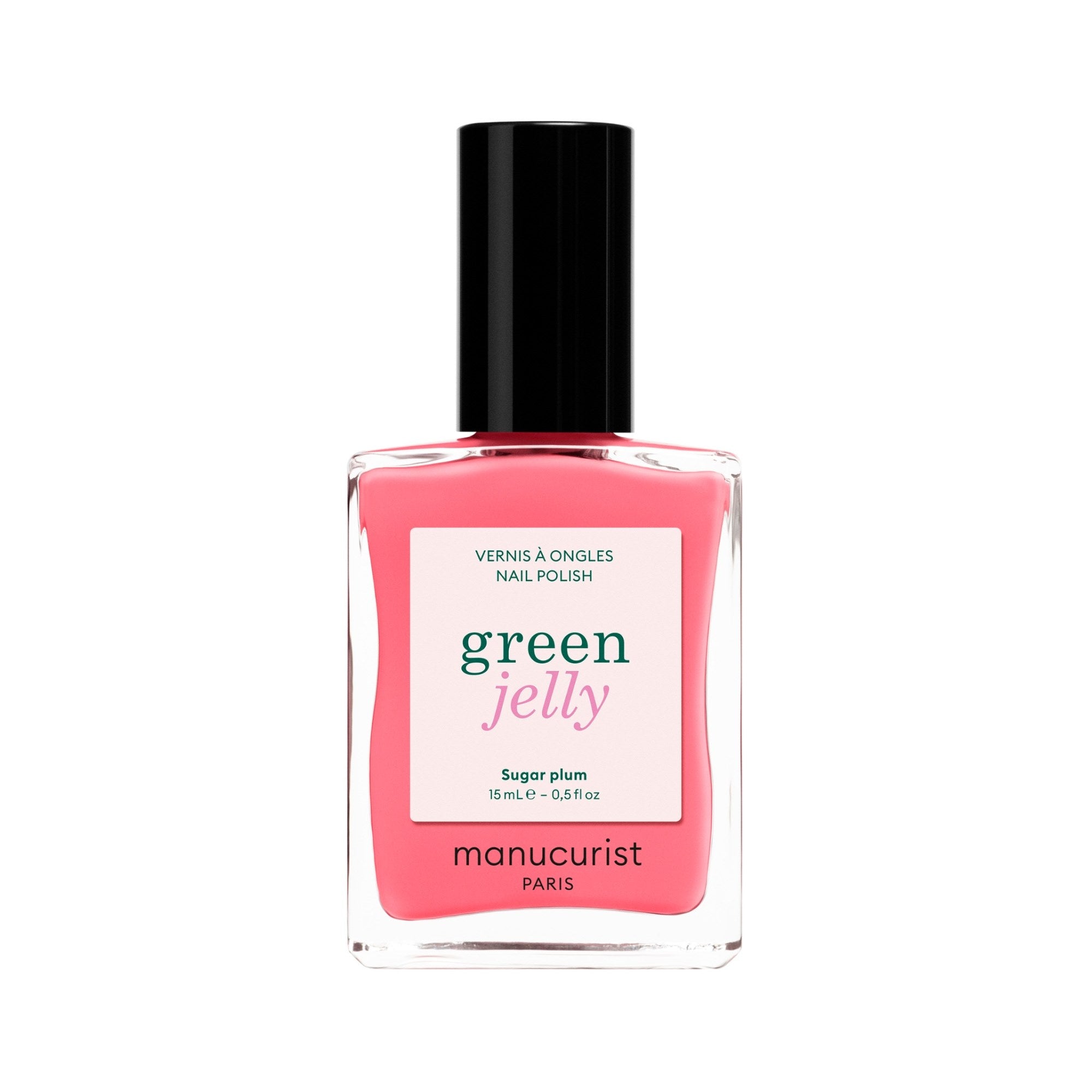 Manucurist Sugar Plum Jelly Nagellack 15ml, Flakon der Serie green jelly in Altrosa