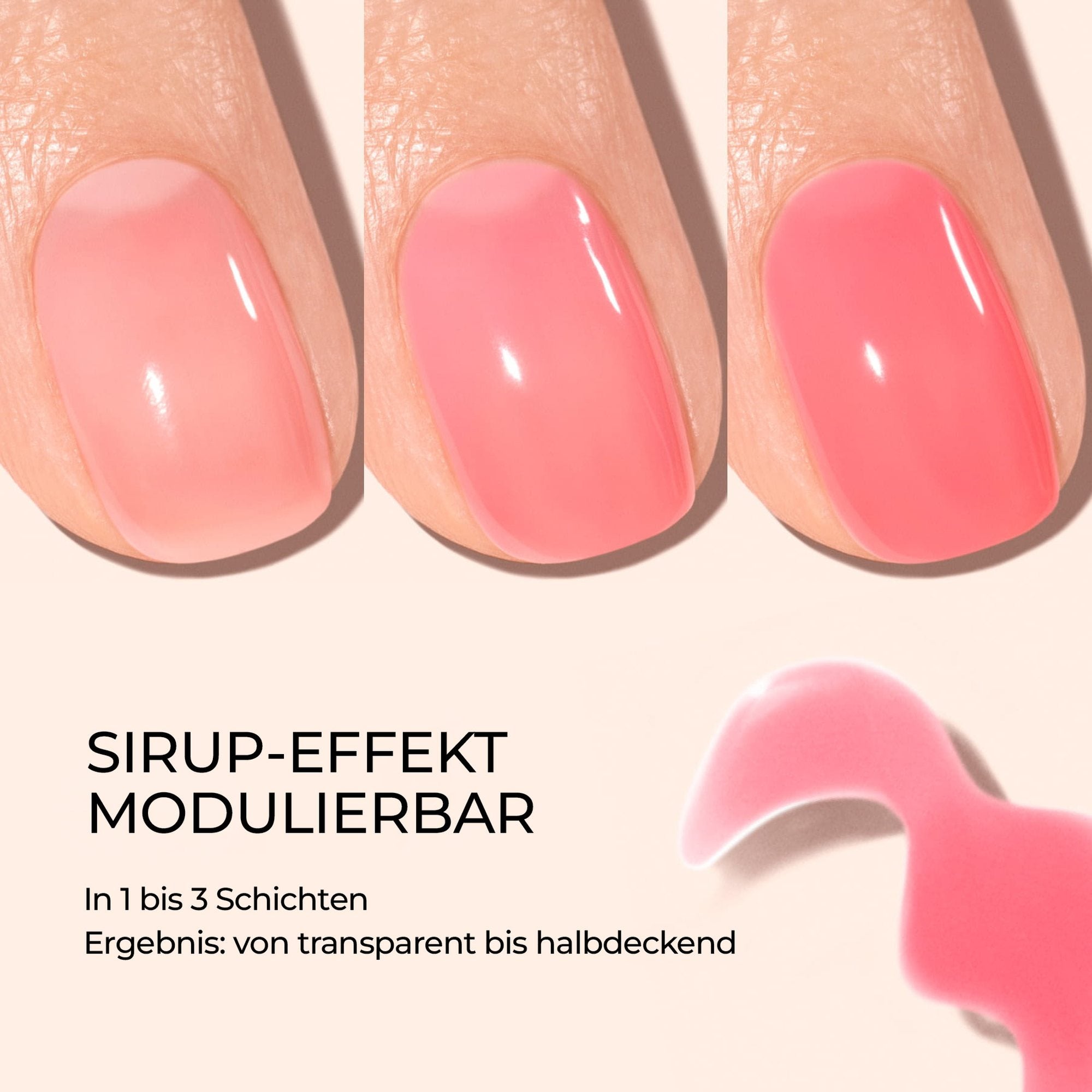 Manucurist Sugar Plum Jelly – Sirup-Effekt modulierbar von transparent bis halbdeckend
