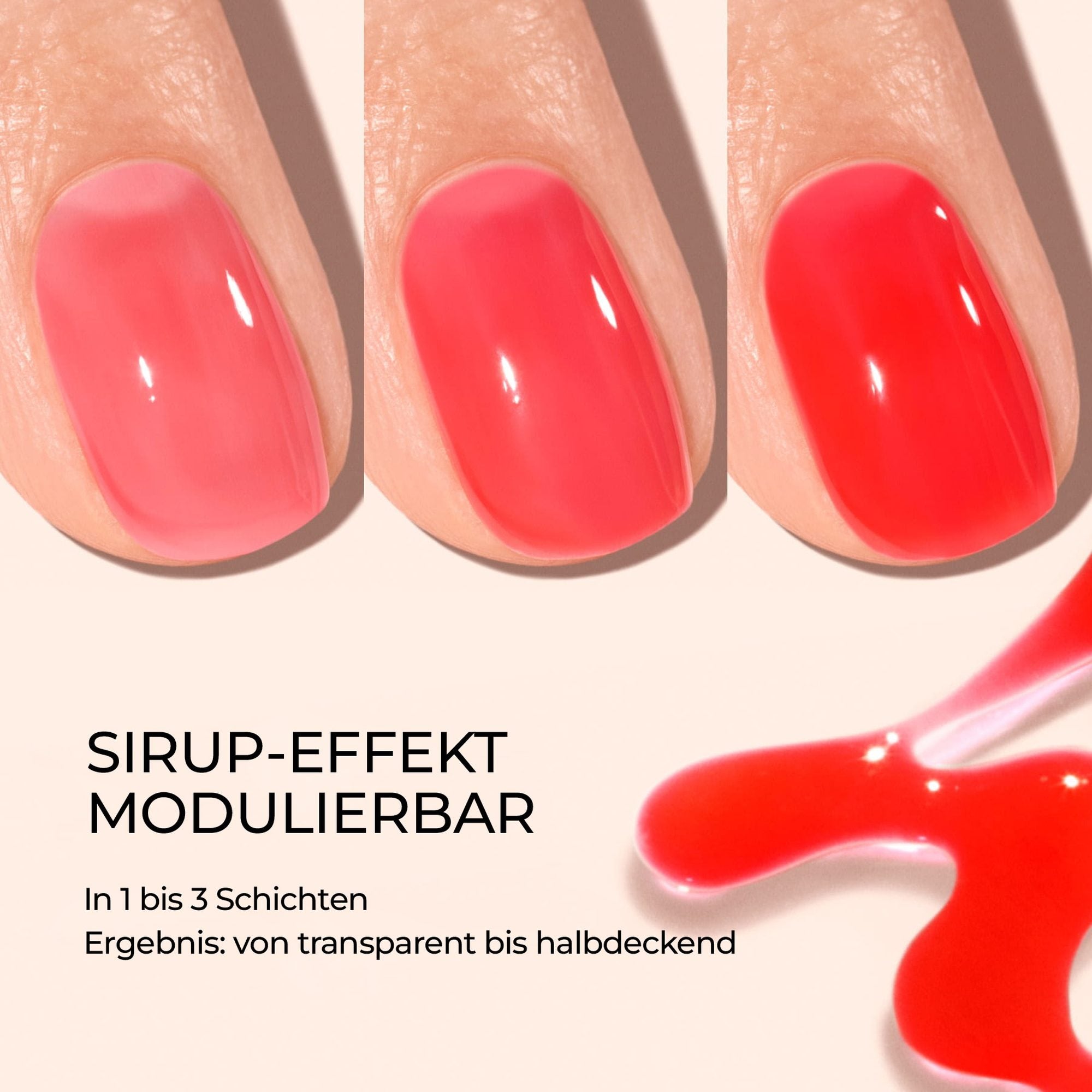 Manucurist Twizzle Jelly – Sirup-Effekt modulierbar von transparent bis halbdeckend