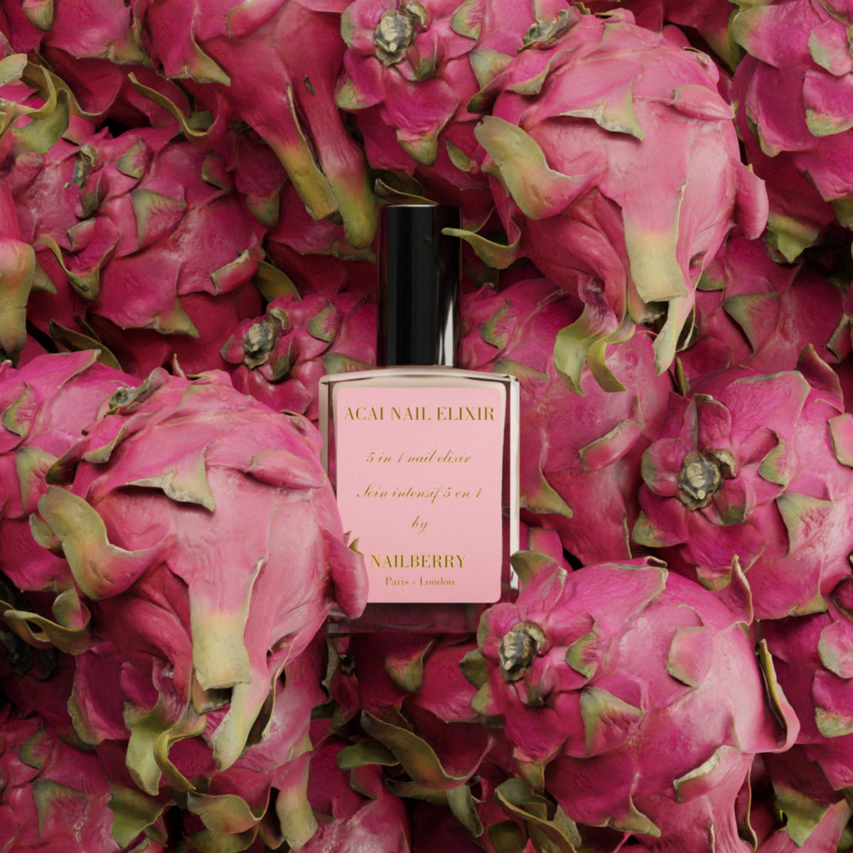 Nailberry Acai Nail Elixir, 15ml – Flasche zwischen Drachenfrüchten