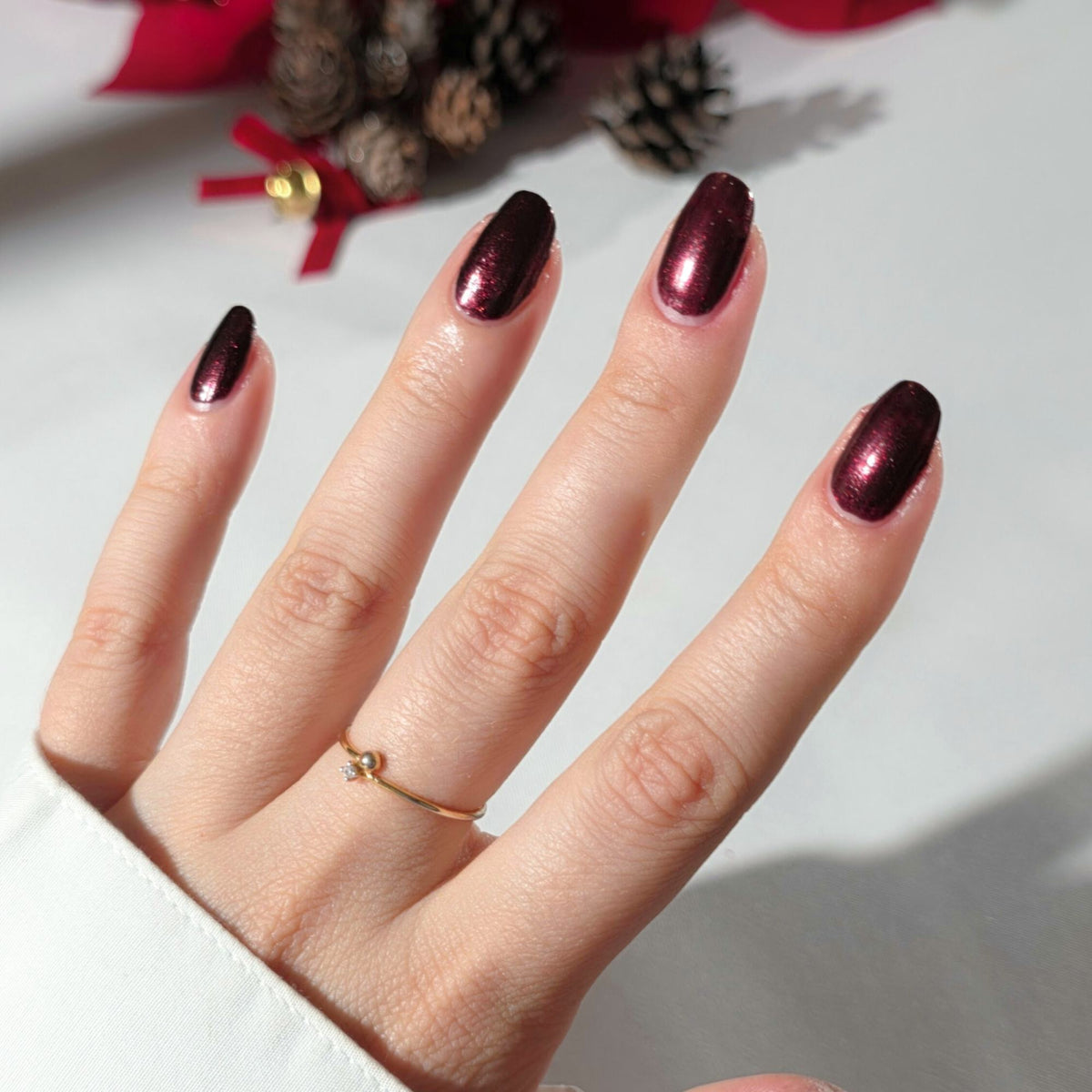 Nailberry L'Oxygéné – Very Merry Merlot, 15ml – lackierte Nägel