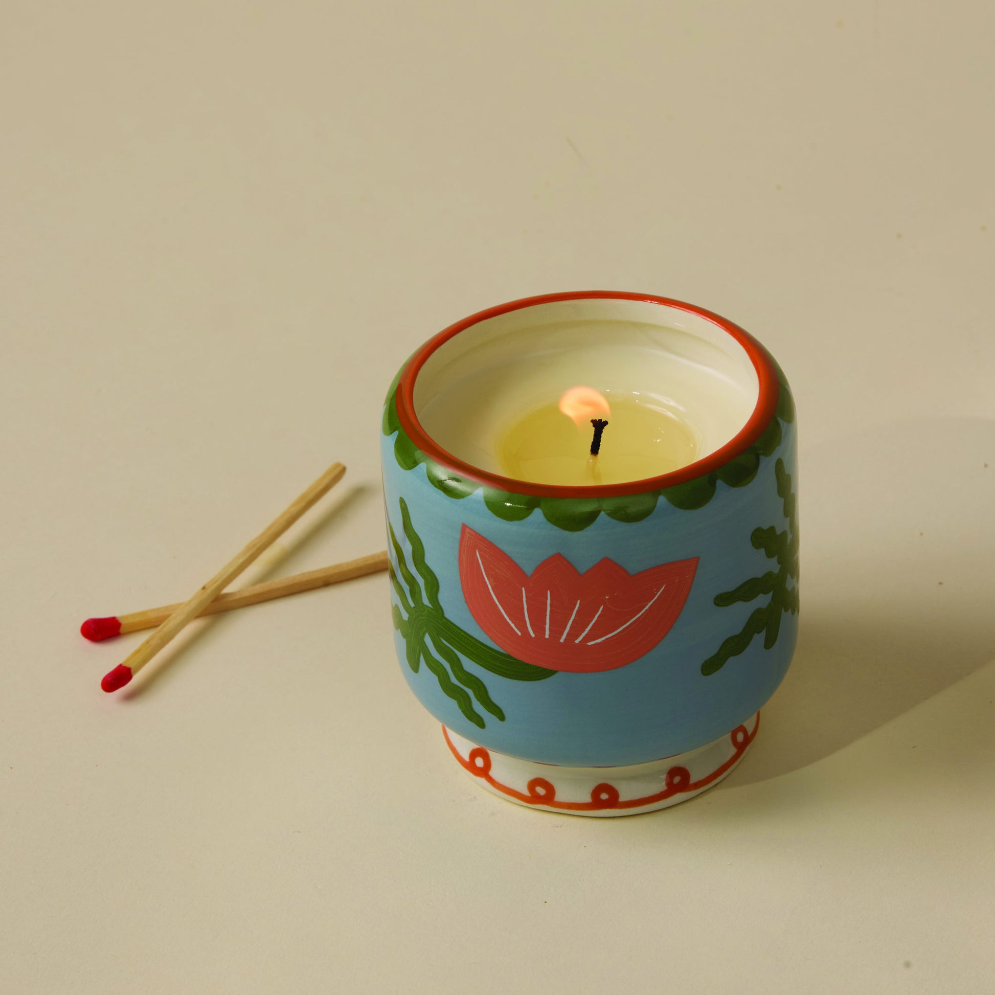 Paddywax A Dopo Keramik-Duftkerze Flower – Cactus Flower, 226g – Lifestyle
