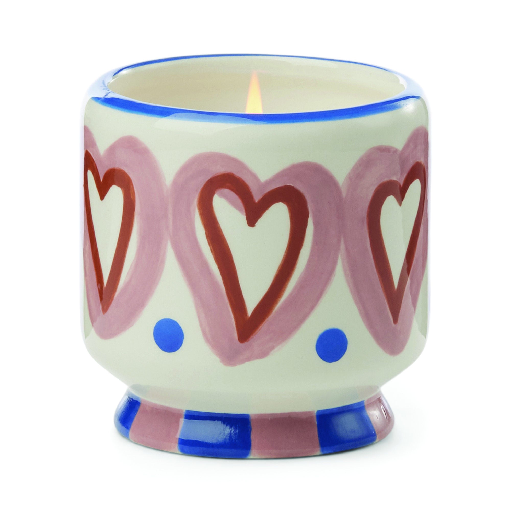 Paddywax A Dopo Keramik-Duftkerze Hearts – Rosewood Vanilla, 226g – Packshot