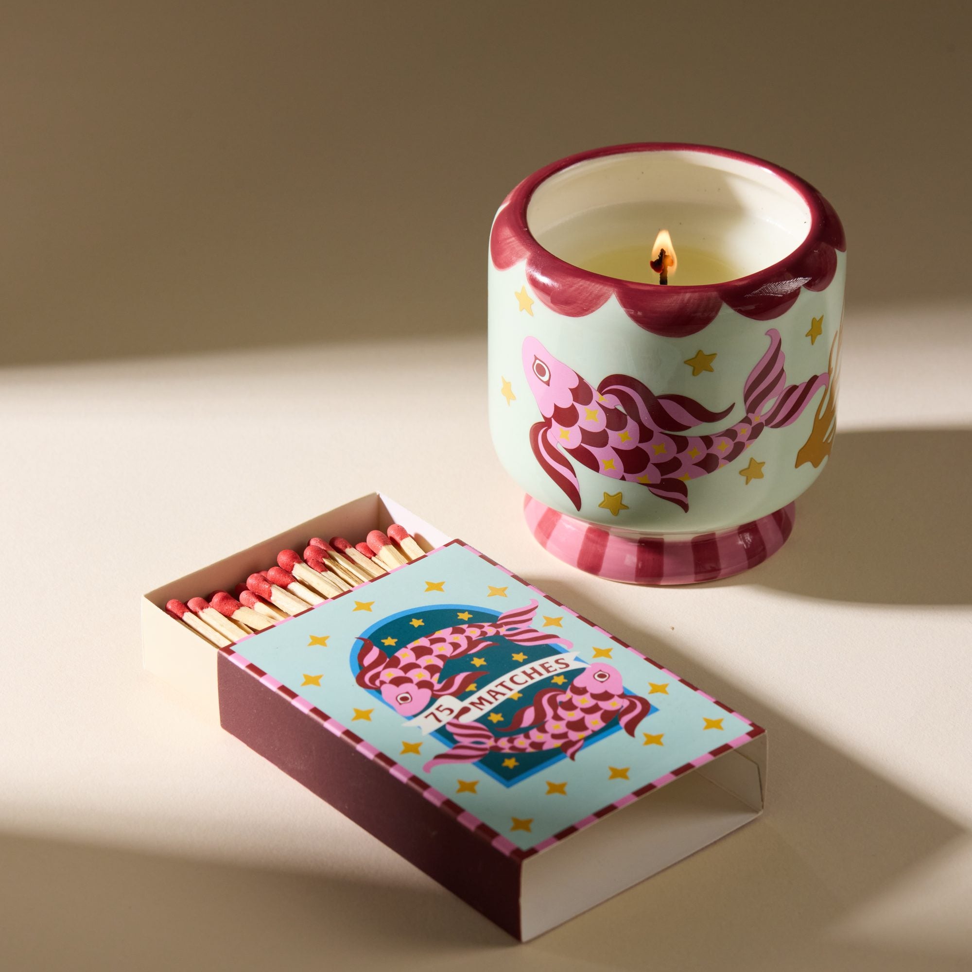 Paddywax A Dopo Keramik-Duftkerze Koi Fish – Ocean Tide, 226g – Lifestyle