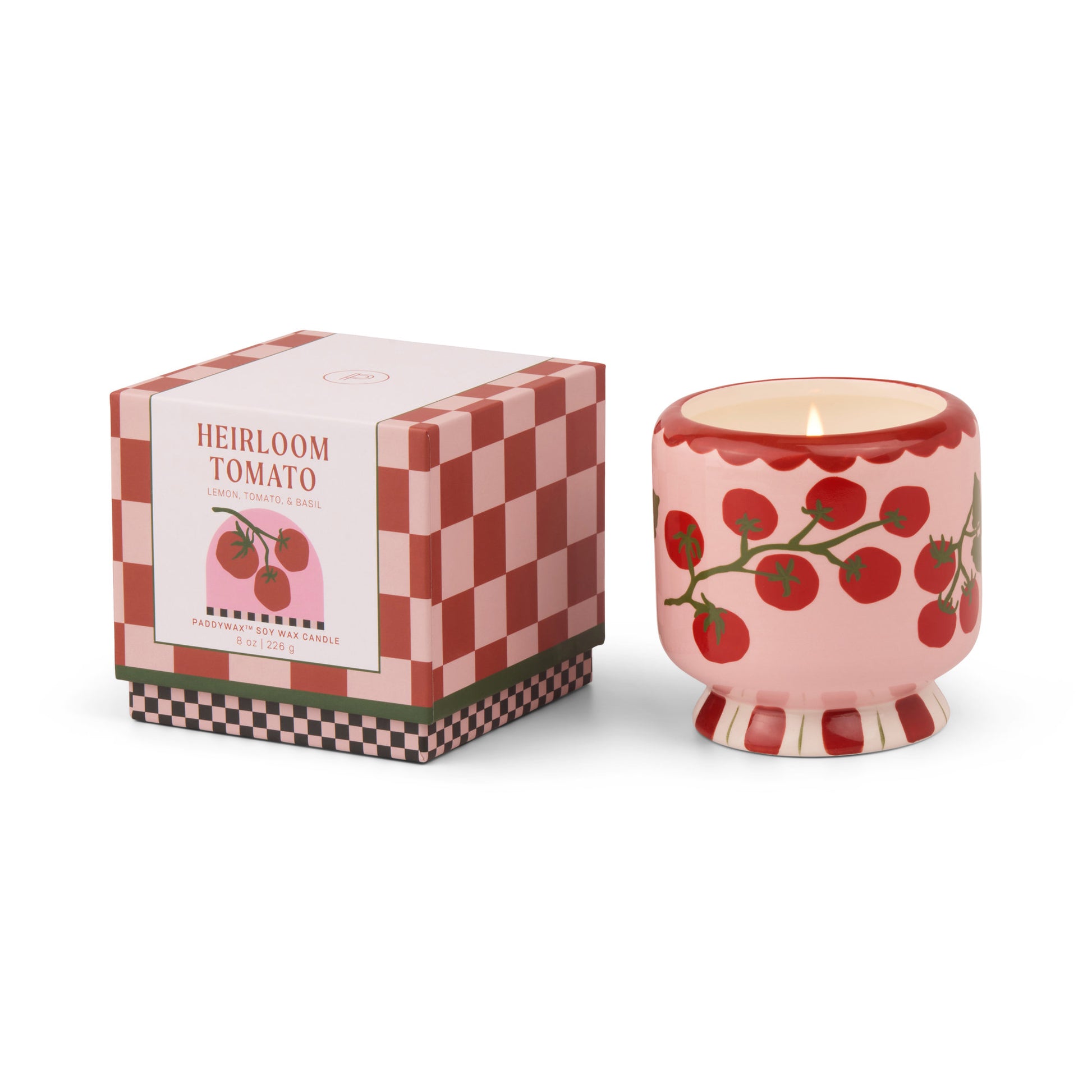 Paddywax A Dopo Keramik-Duftkerze Tomato Vine – Heirloom Tomato, 226g – Packshot