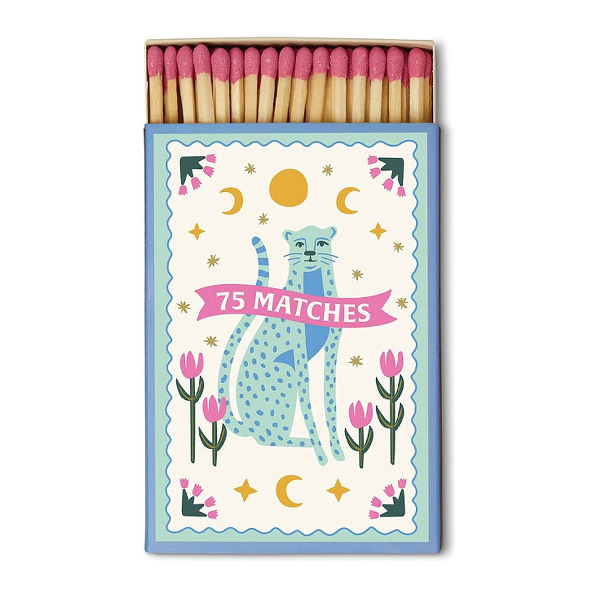Paddywax A Dopo Streichhölzer Blue Cheetahs, 75 Stück – Packshot
