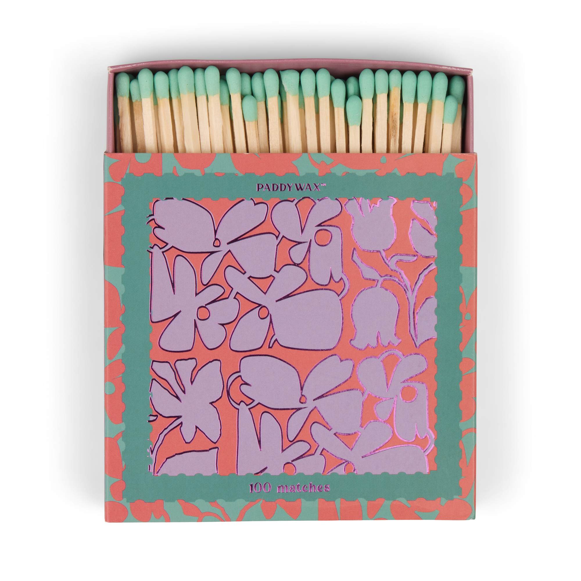 Paddywax Jumbo Streichhölzer Abstract Floral, 100 Stück – Packshot