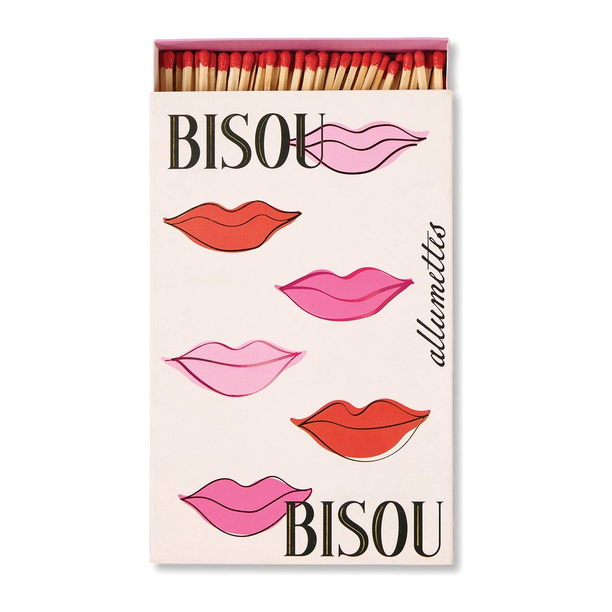 Paddywax Large Rectangle Streichhölzer Bisou Bisou, 120 Stück – Packshot