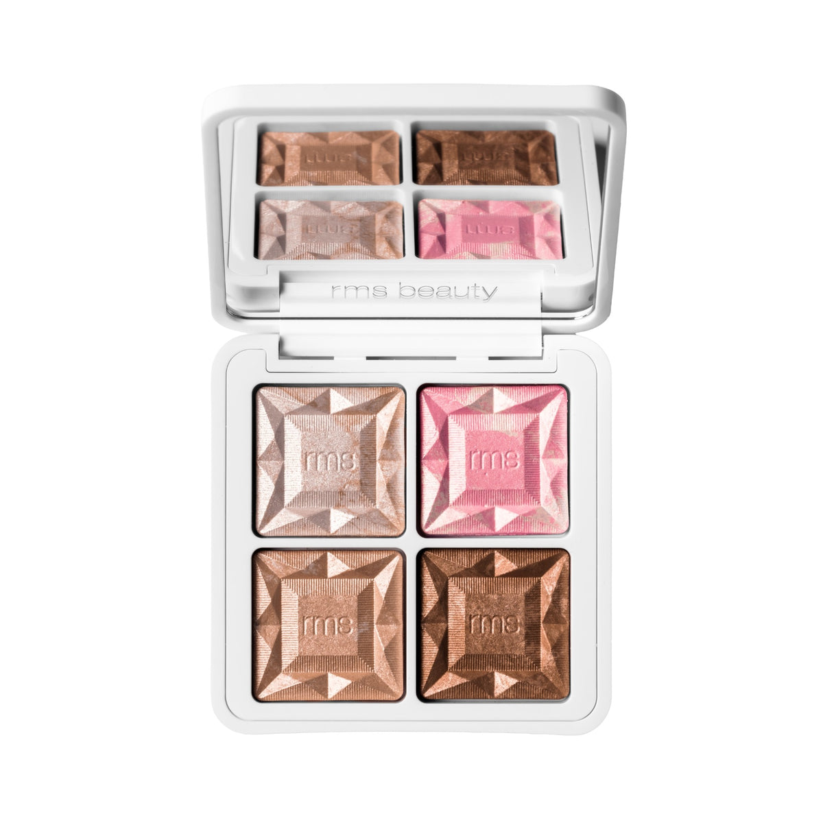 RMS Beauty ReDimension Daily Glow Palette – Palette mit vier Highlighter-Tönen
